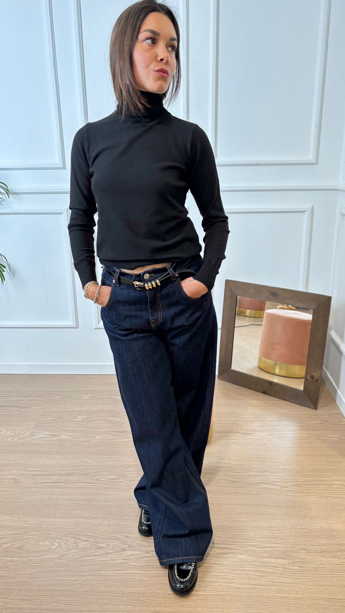 Dolcevita slim Vicolo 44008F nero