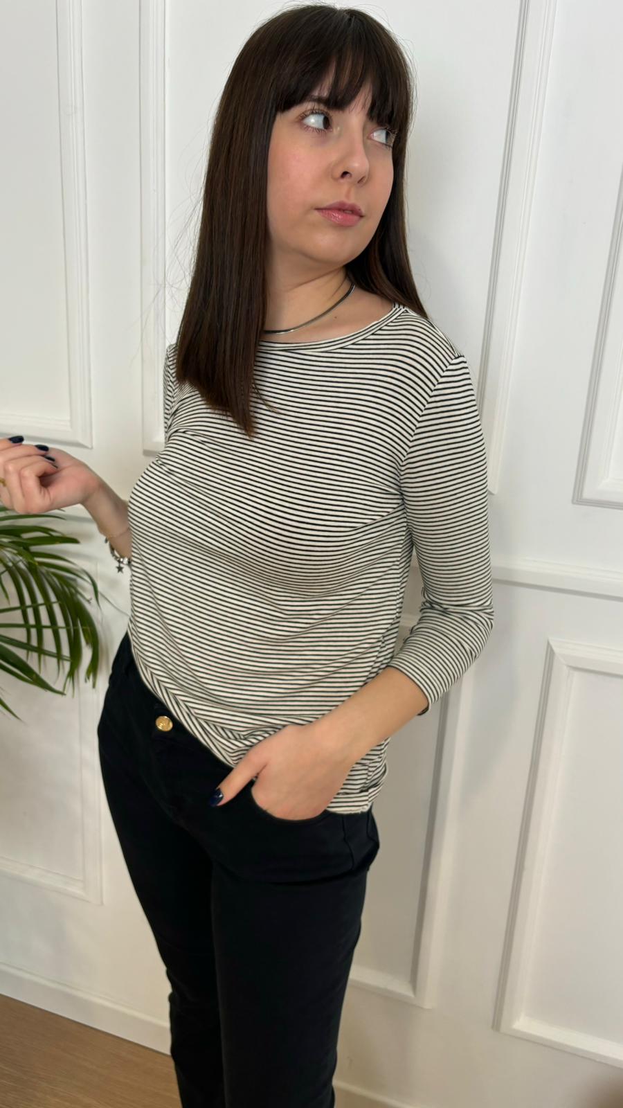 T-Shirt in jersey di viscosa Lidia 001 Emme Marella