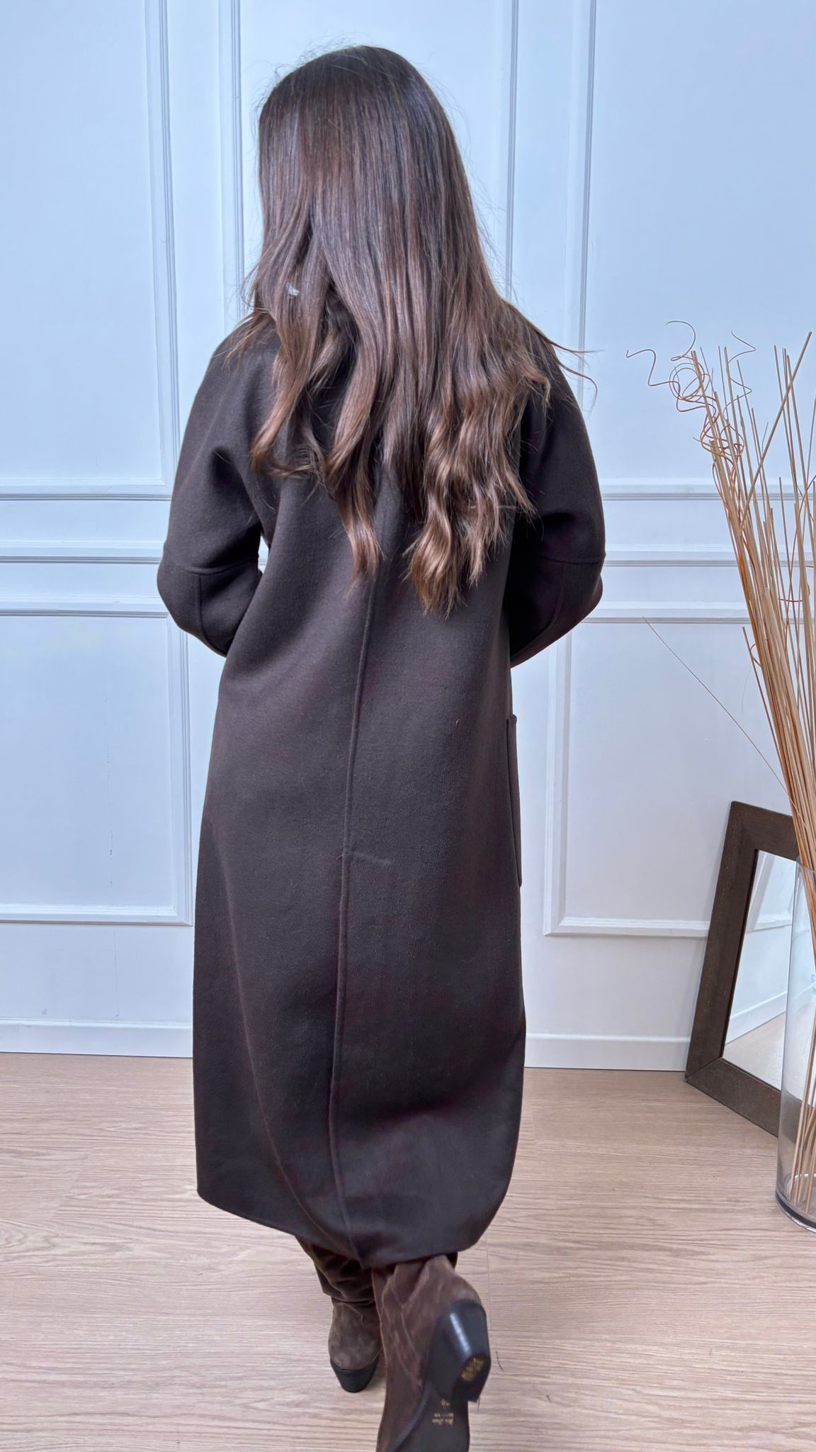 Cappotto doppiopetto Vicolo TF0001 fondente