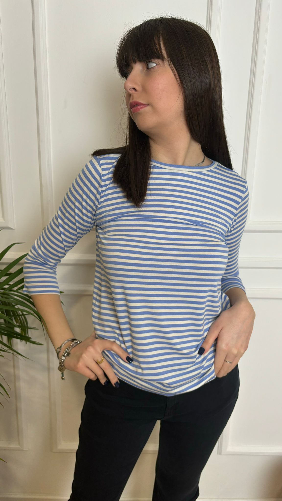 T-Shirt in jersey di viscosa Lidia 007