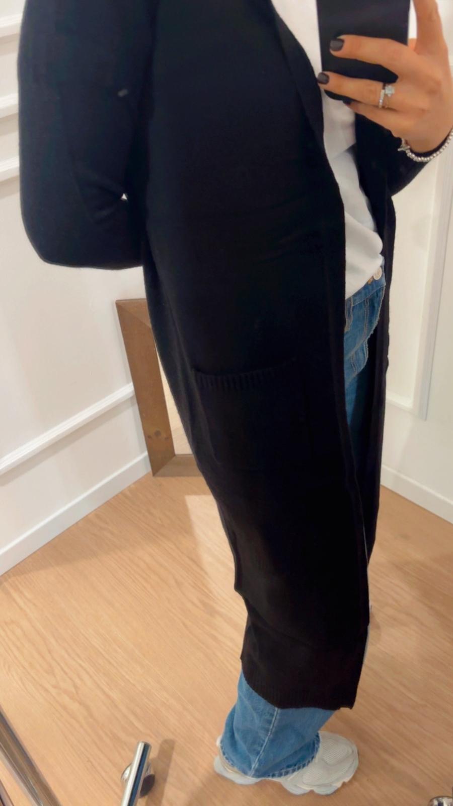 Cardigan aperto Lesly Only 15271673 nero