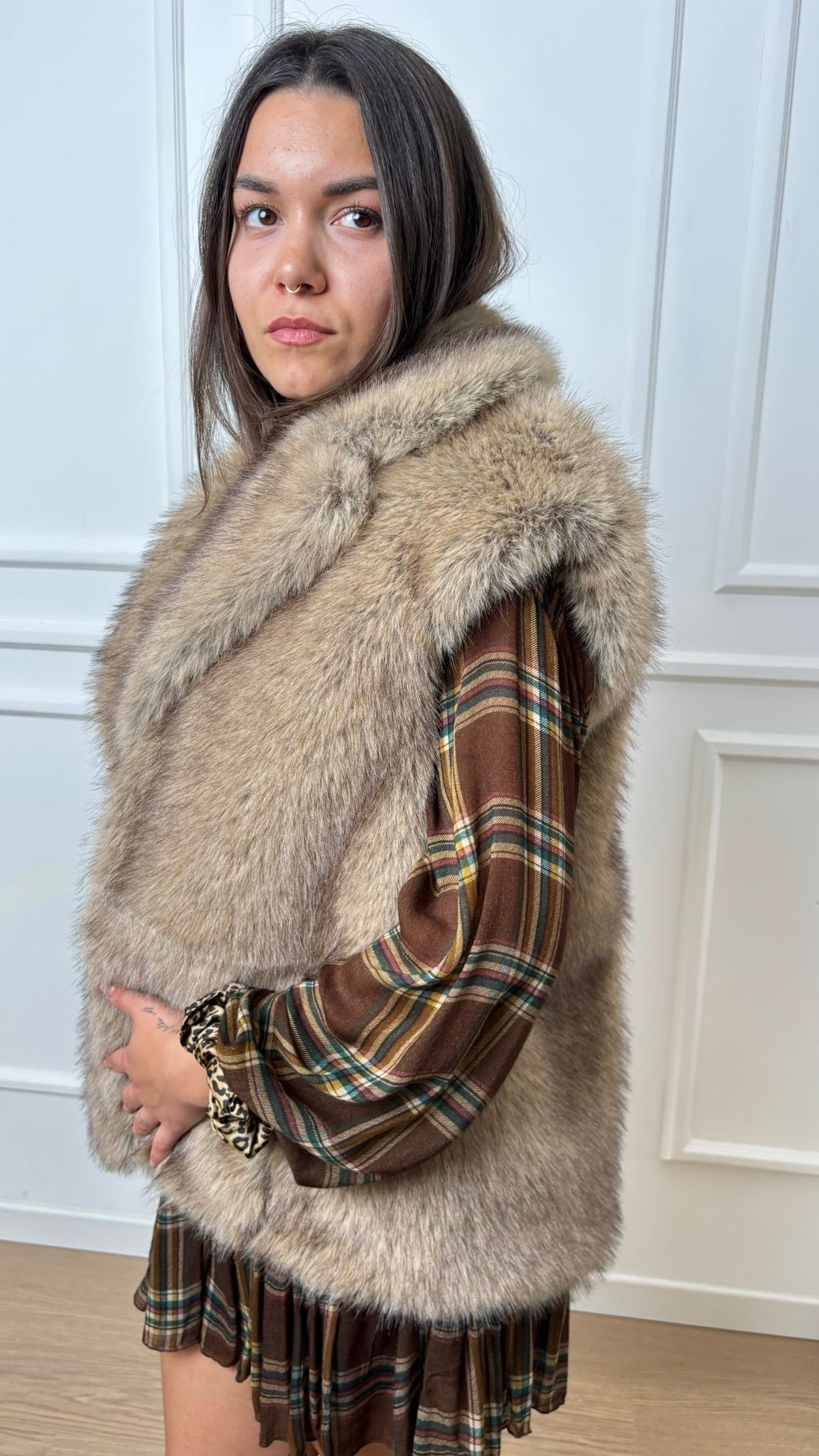Gilet in pelliccia Dixie L648Y020