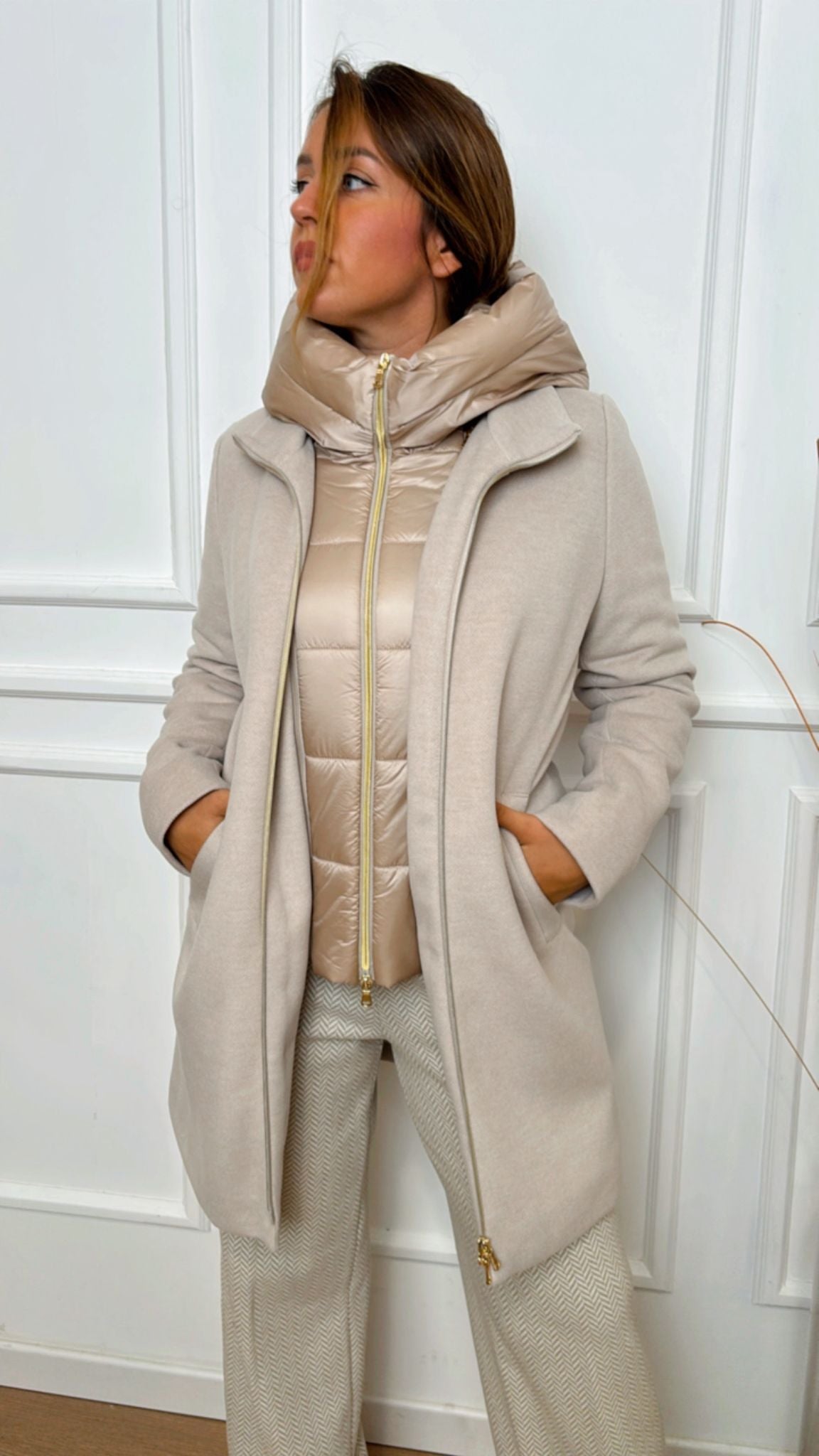 Giaccone in panno soft Bacio 002 Emme Marella