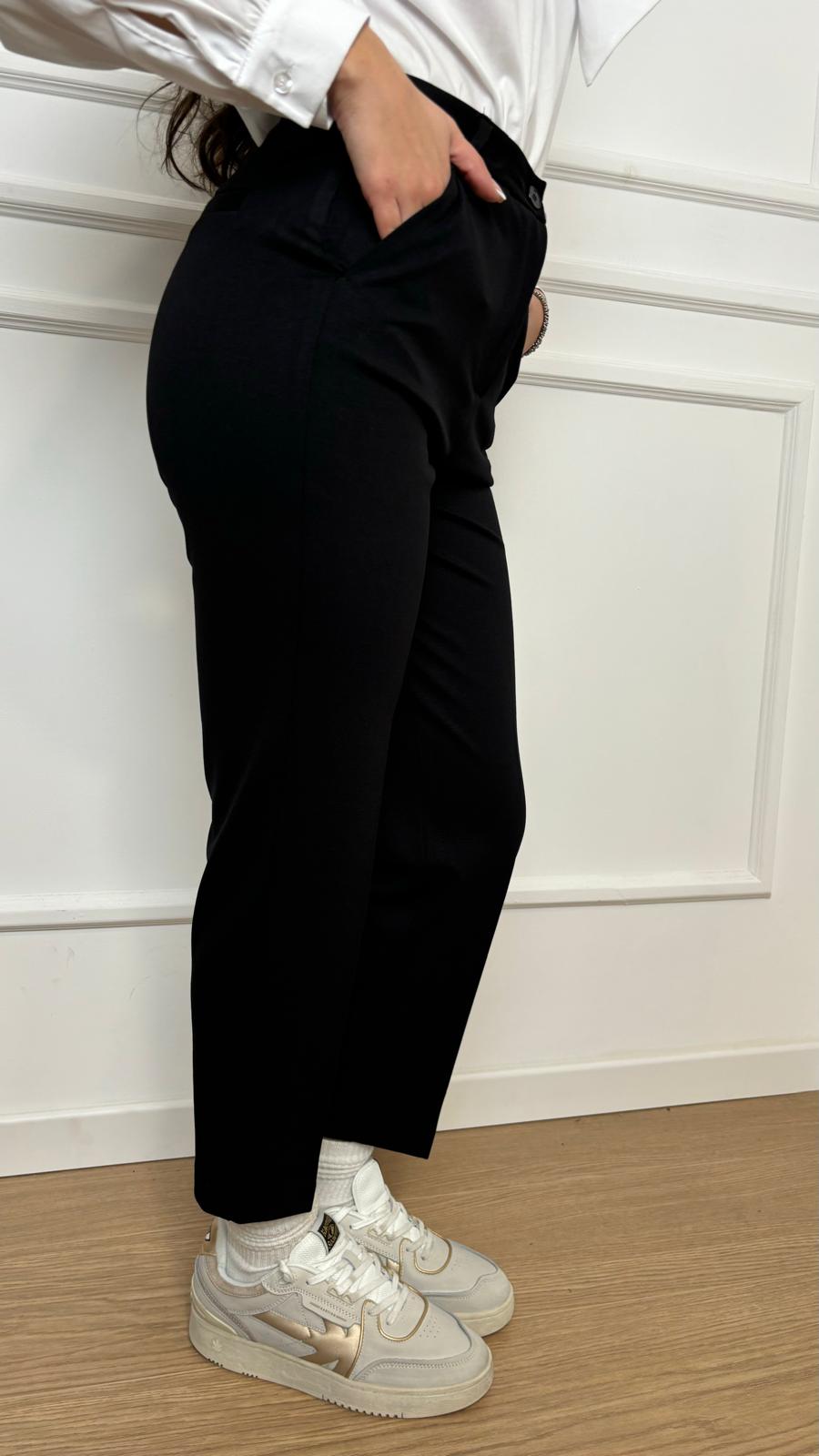 Pantalone punto milano Vicolo TD0246 nero