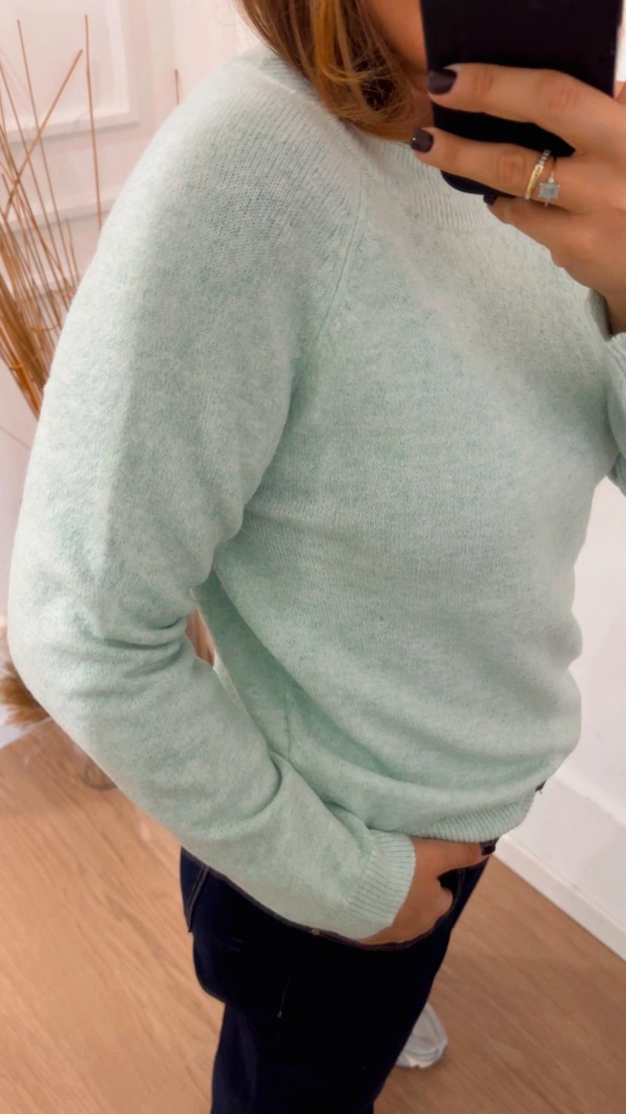 Pull Rica Only 15204279 verde acqua