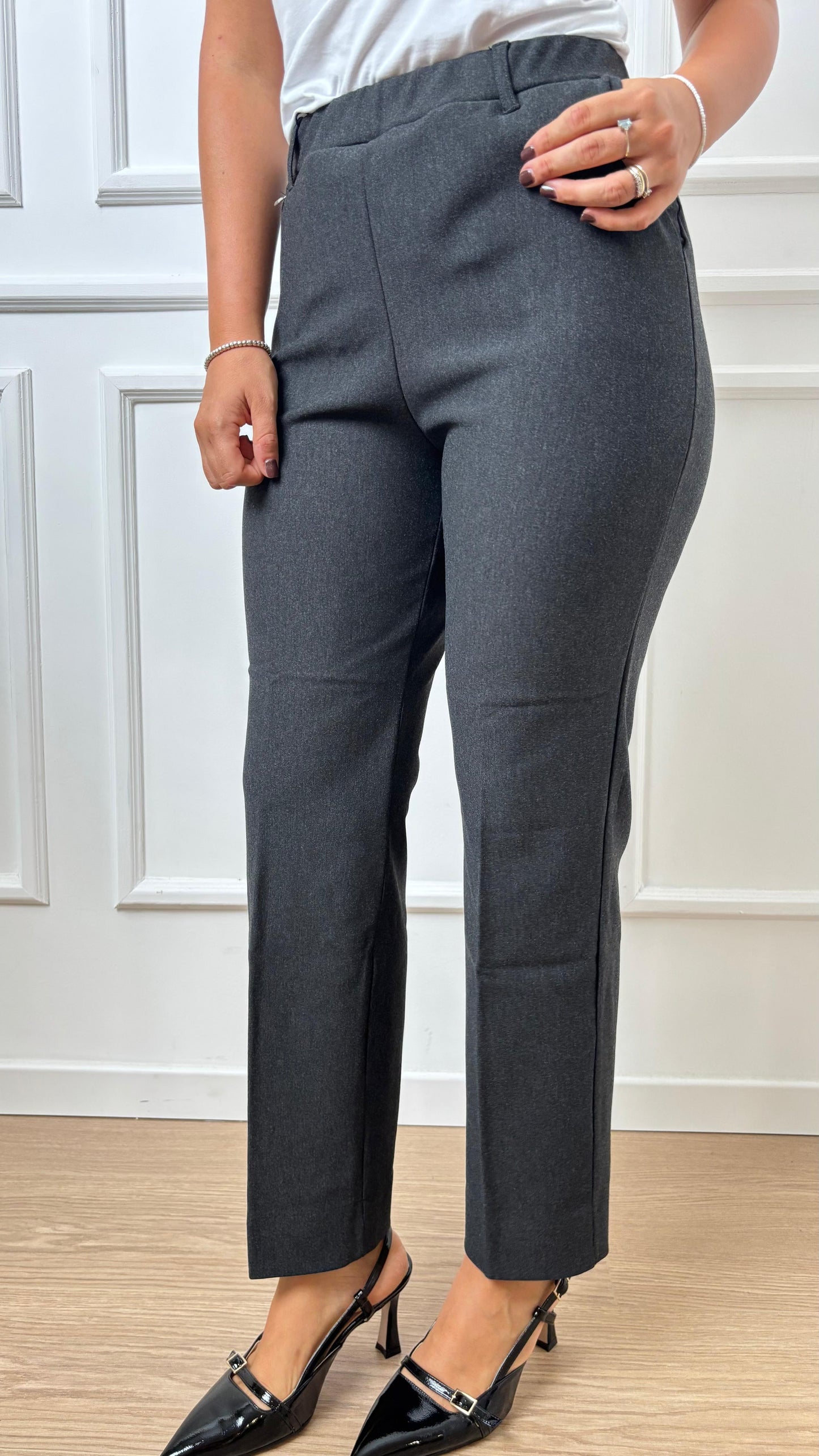 Pantalone straight Ragno DB24PP 489 melange