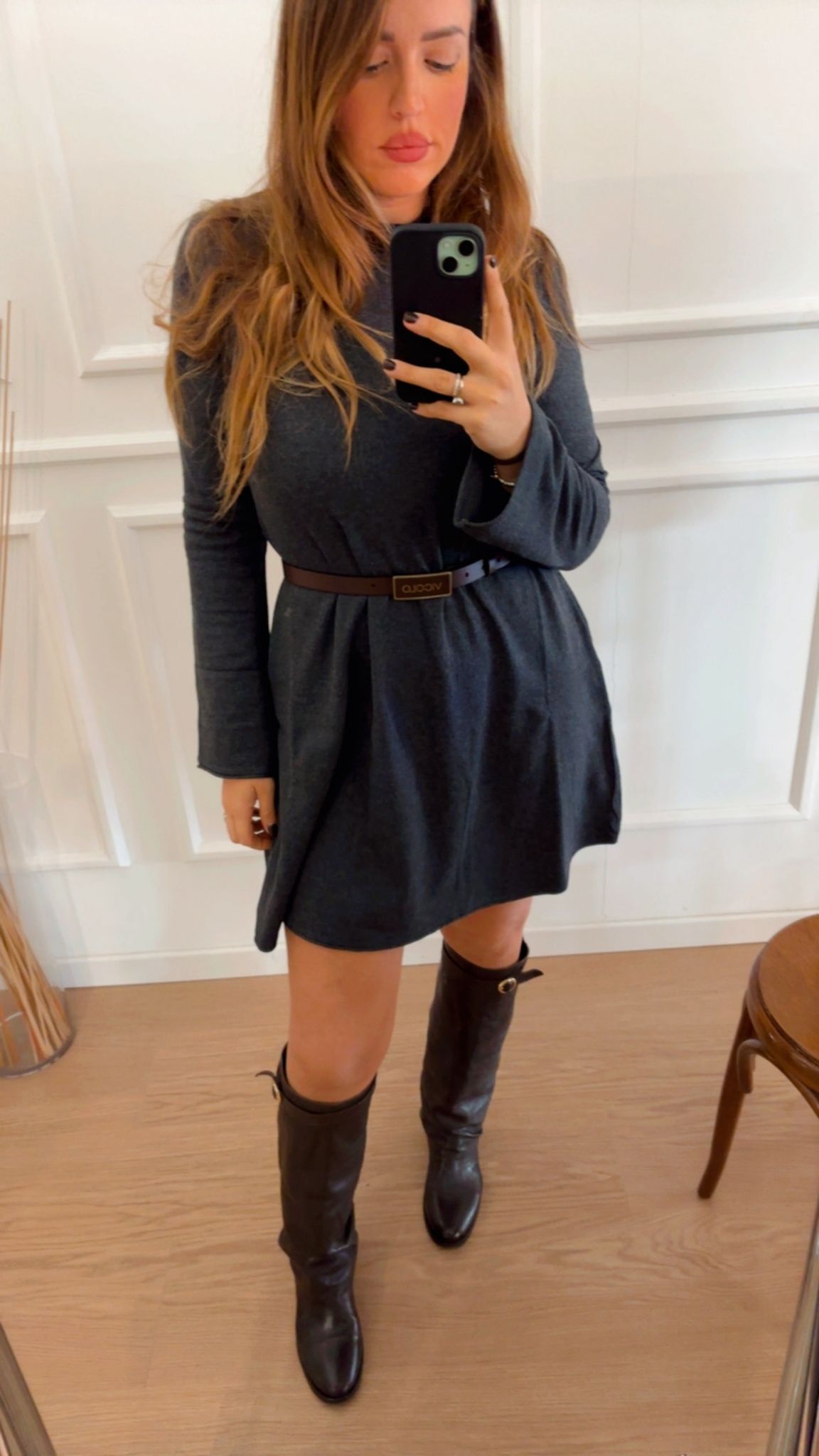 Abito in maglia Only Amalio grigio