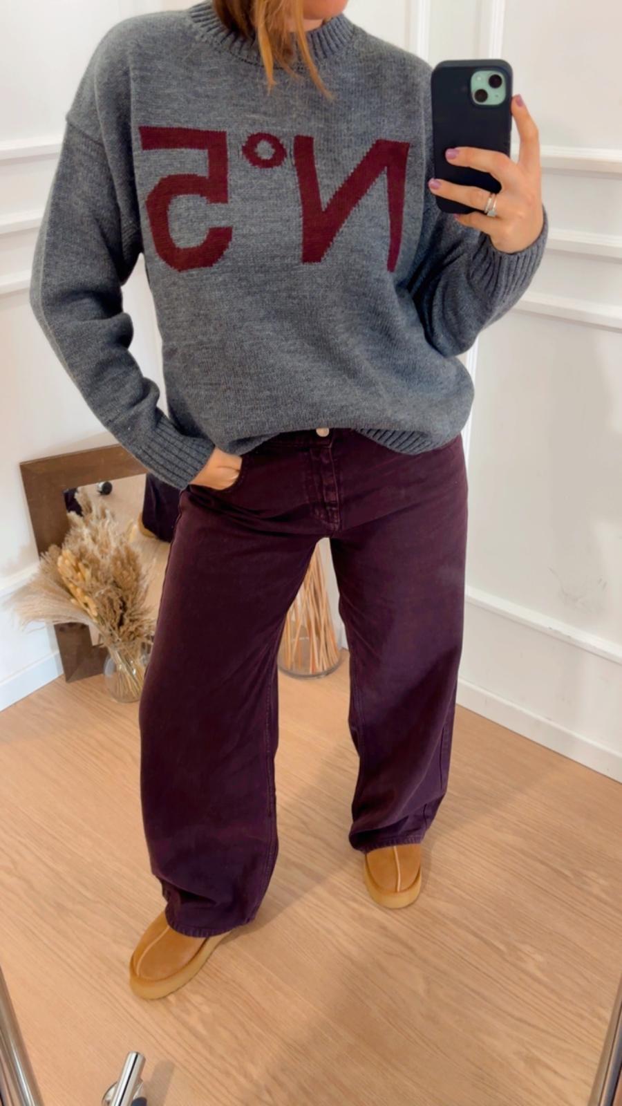 Pull N°5 Tensione In W5HMJ56A Grigio