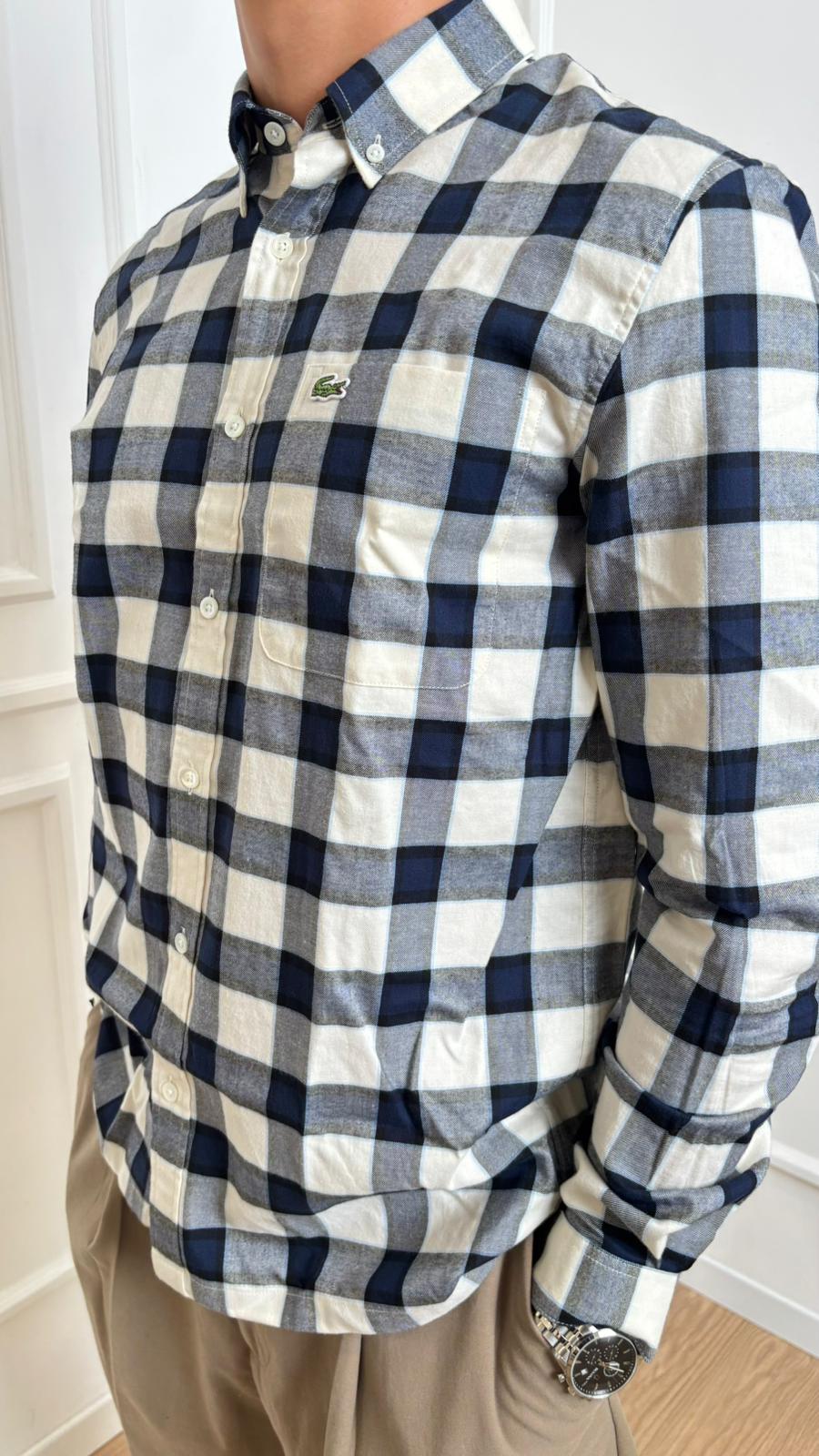 Camicia in flanella Lacoste CH5097 BIR