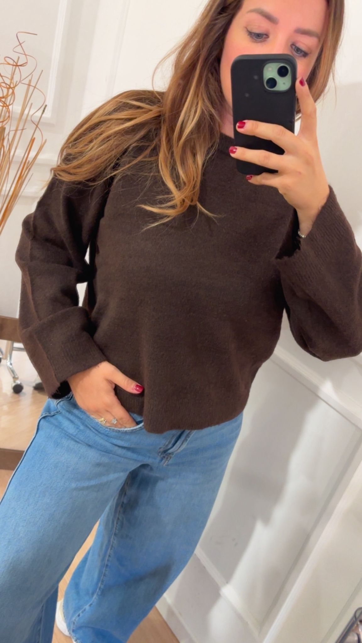 Pull giro Simoni Only 15368976 moro