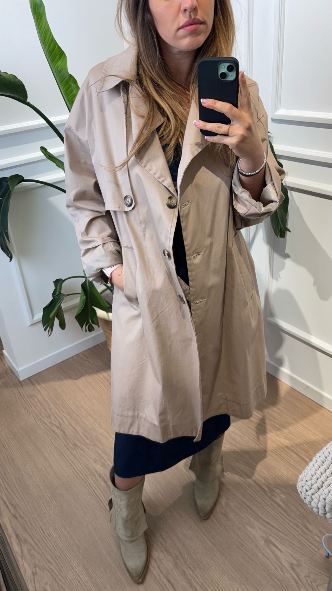 Trench over Le streghe DL602 camel