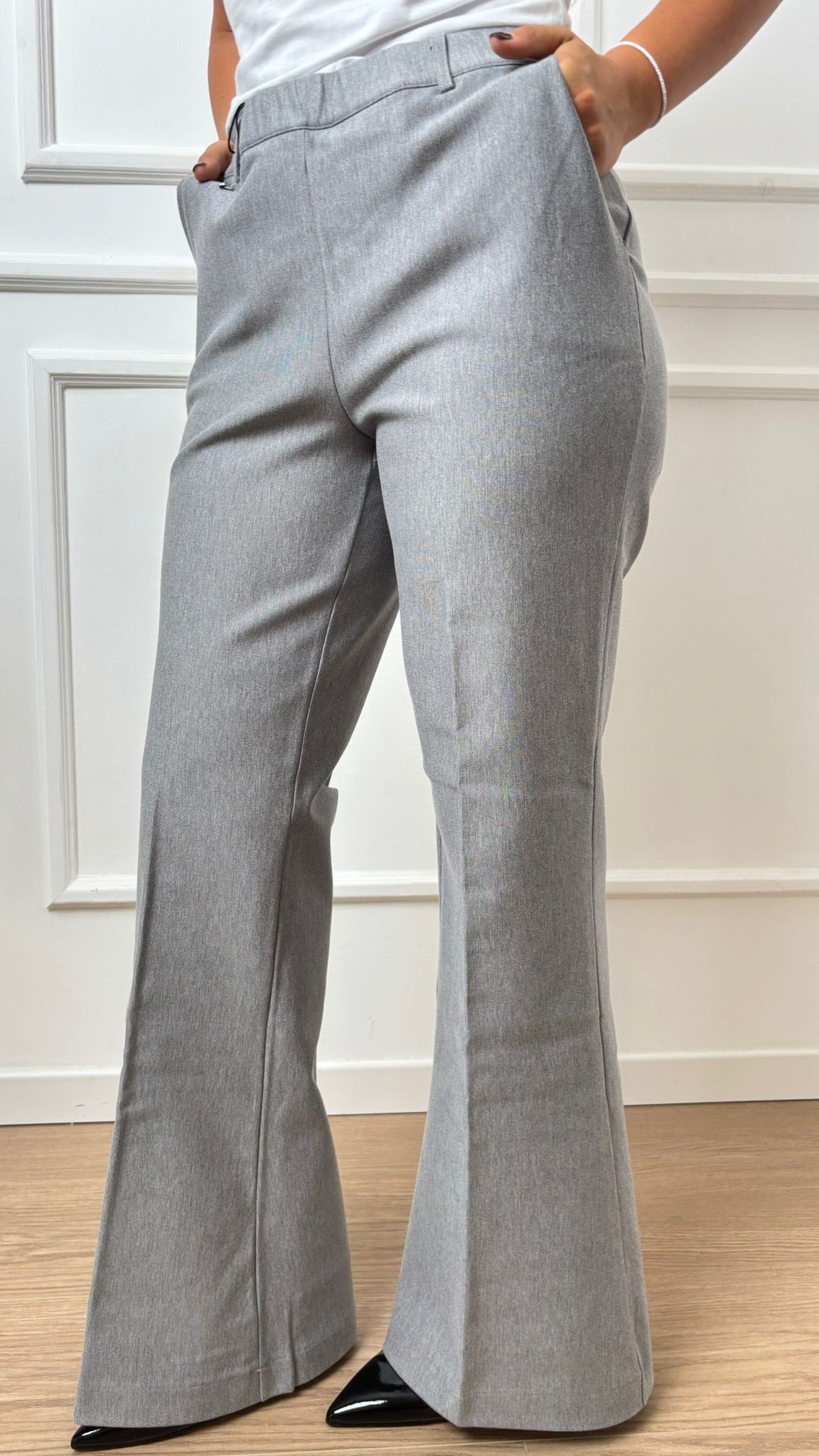 Pantalone Flare Ragno DR34PC 135 Melange