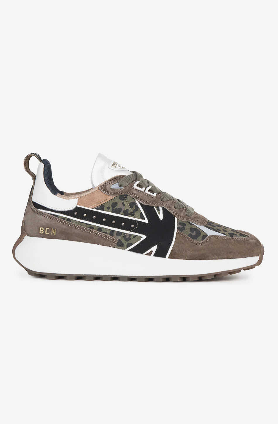 Sneakers Detroit glam Khaki AR002 02 2700 Kaotiko