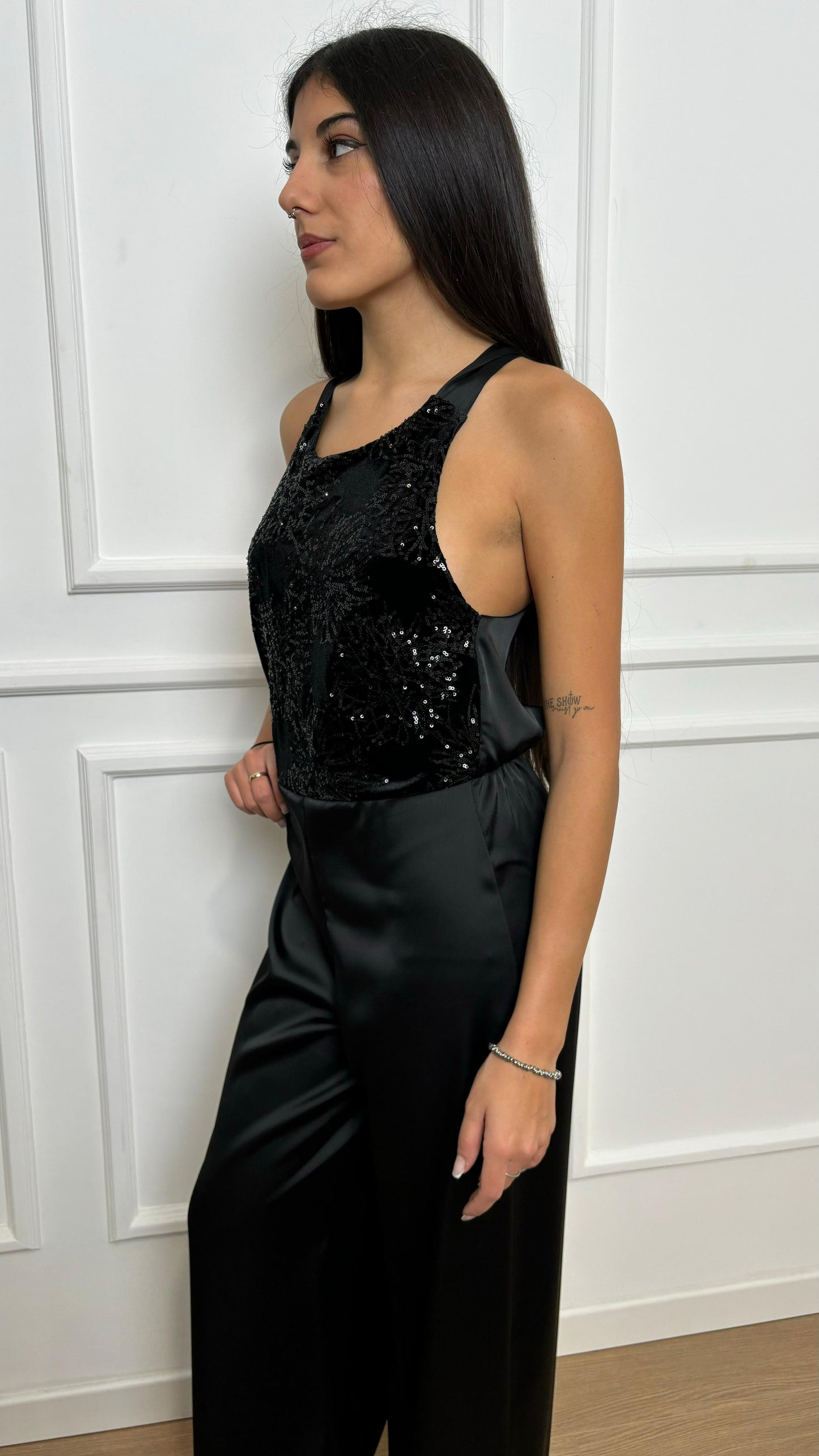 Tuta ricamo Lokita LOK11026 nero