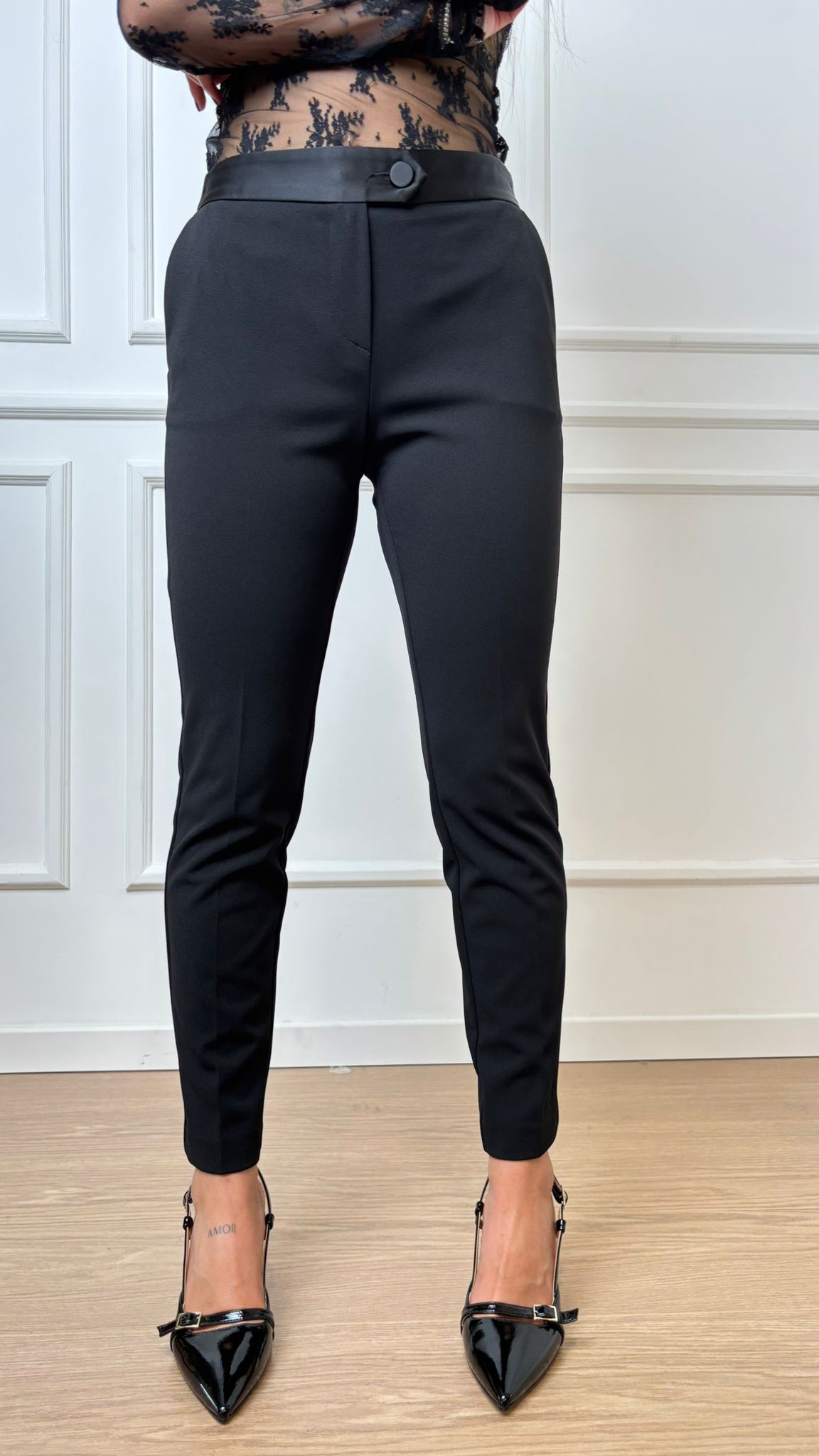 Pantalone sigaretta Imperial PVN2KAW nero