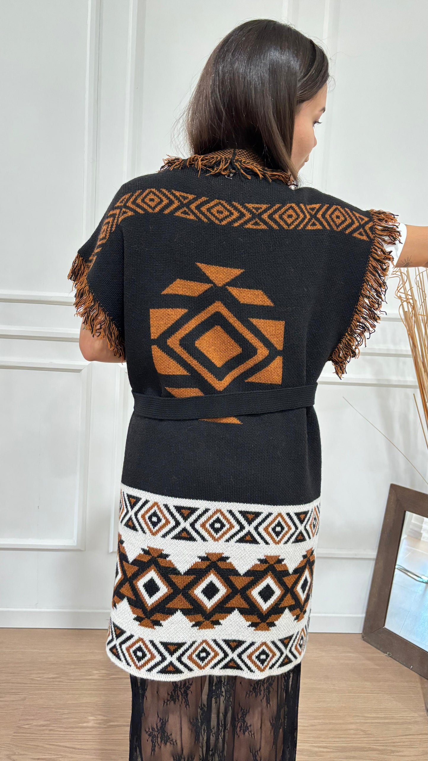 Cardigan smanicato Dixie M566Y189