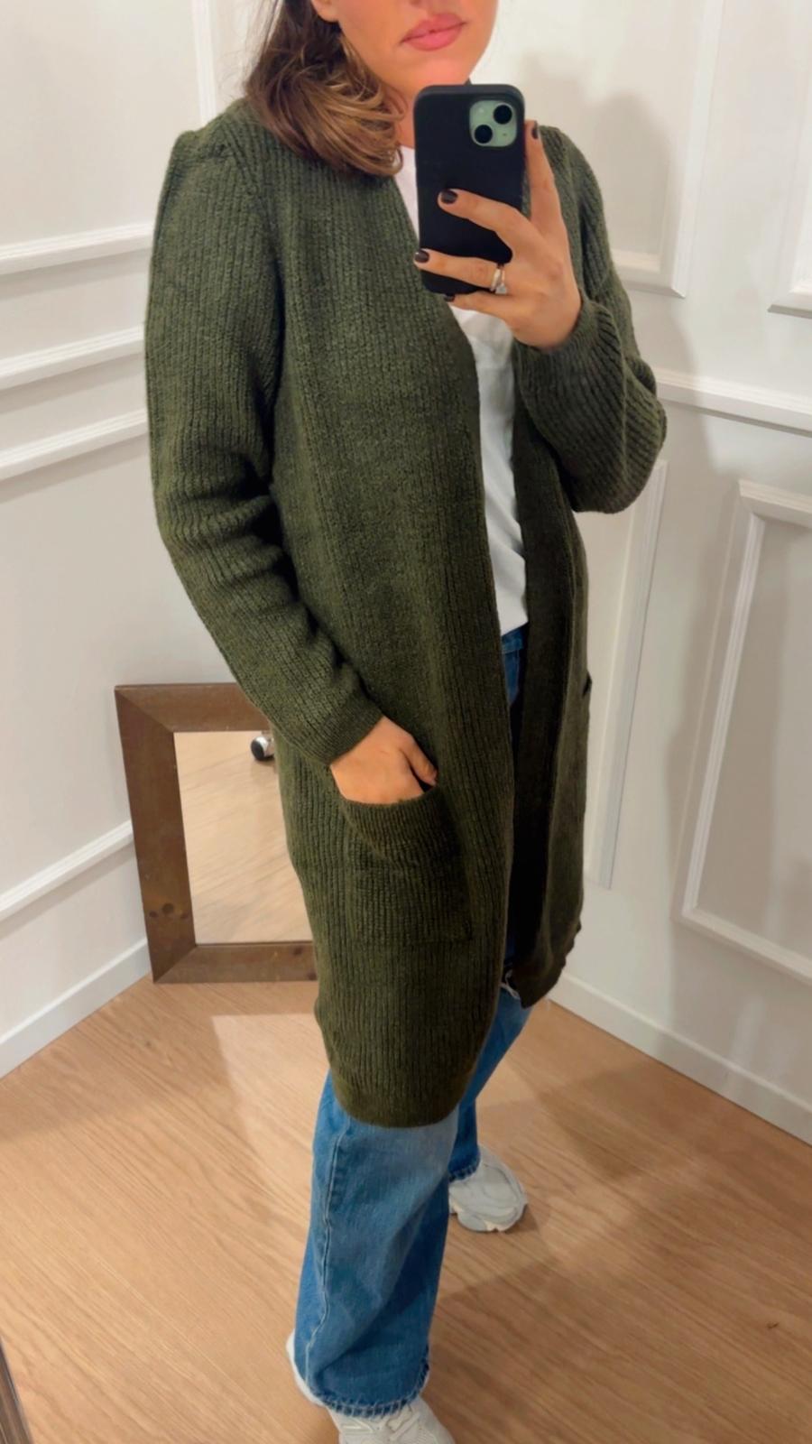 Cardigan aperto Jade Only 15179815 verdone