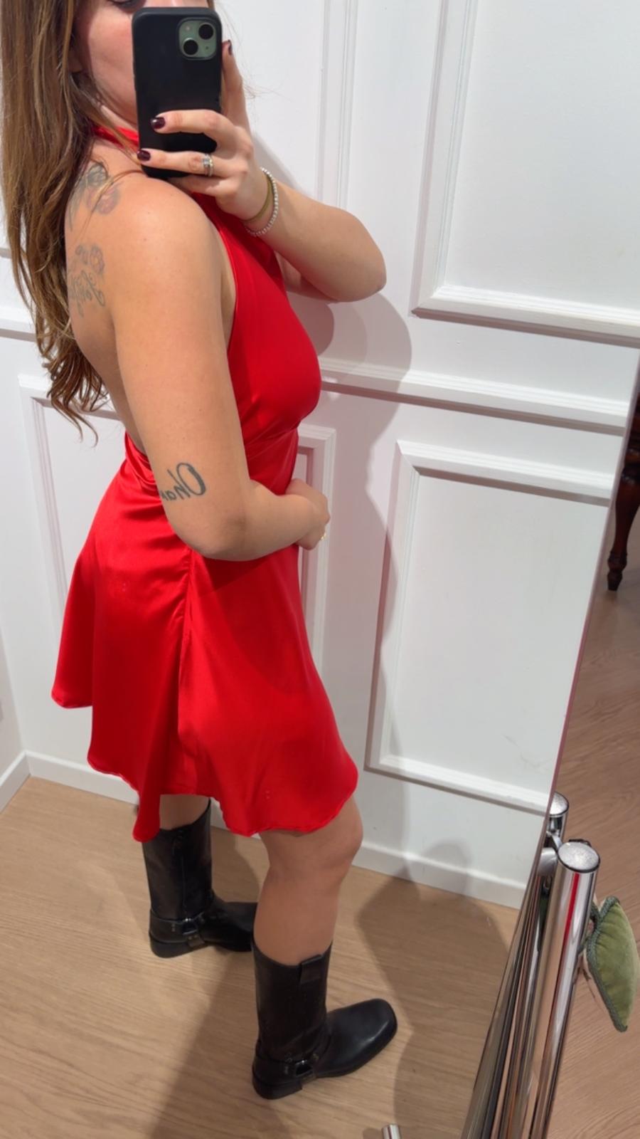 Abito raso Le Streghe A25DD712 rosso