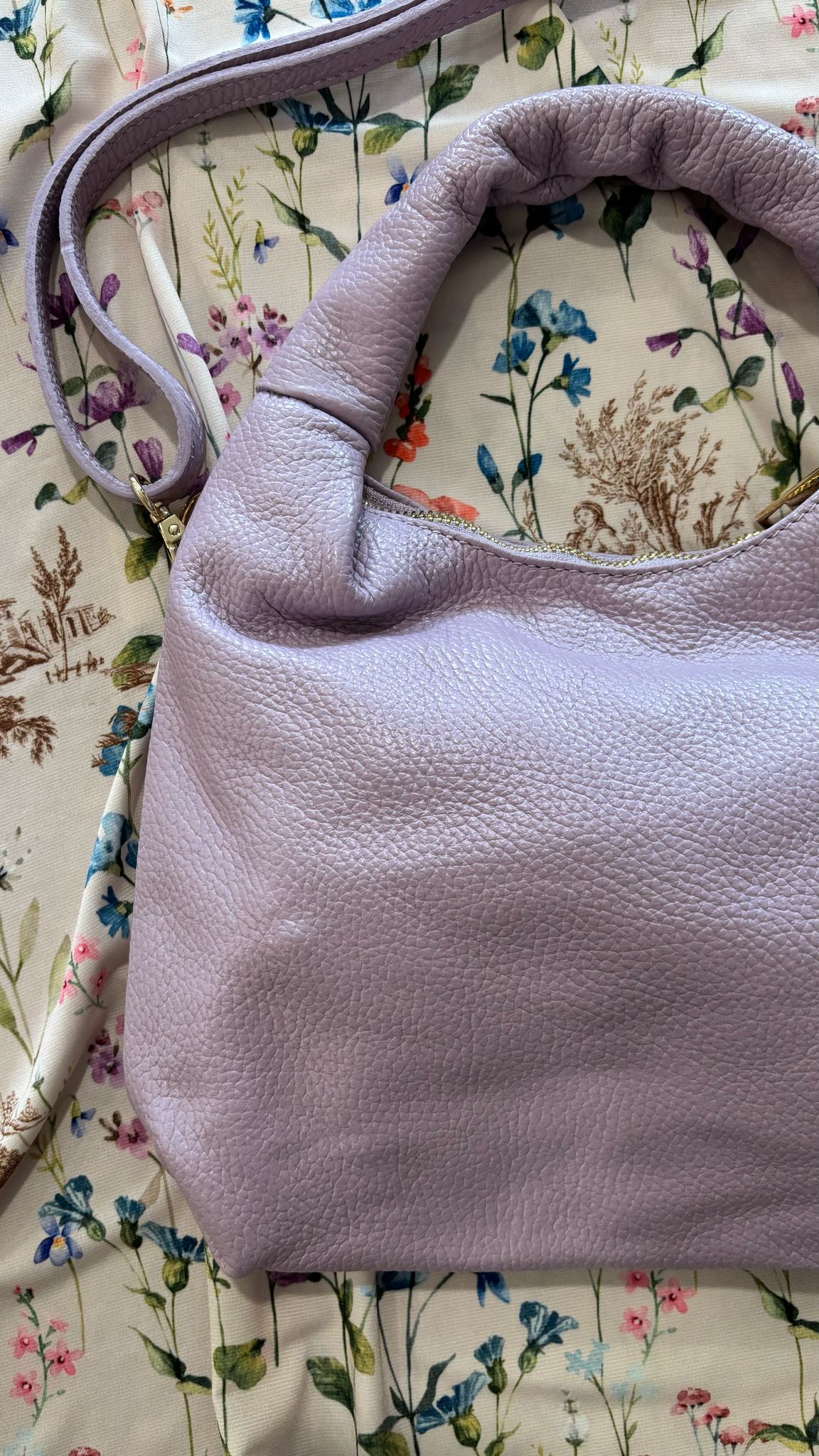 Bag in pelle 01023 glicine