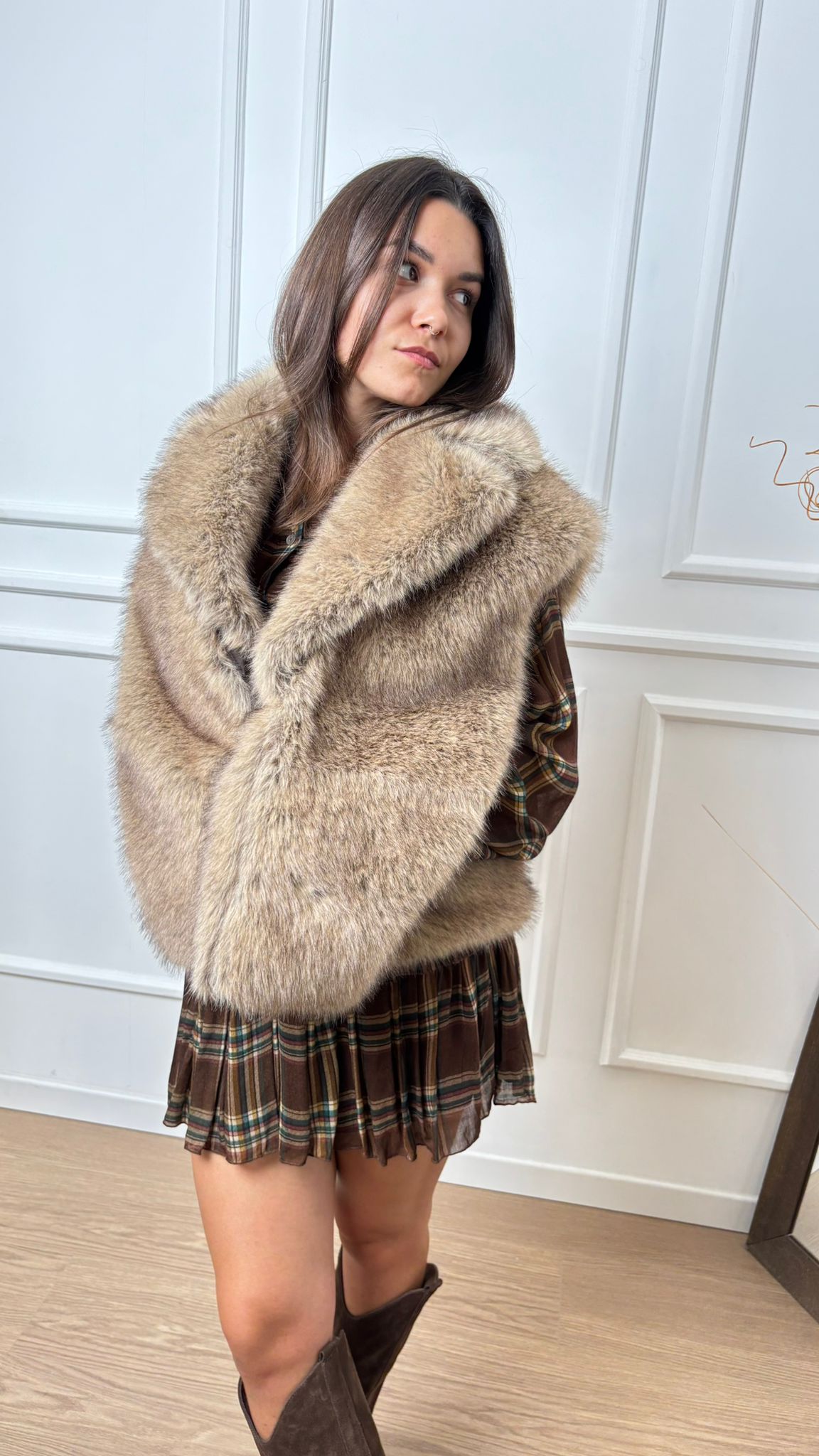 Gilet in pelliccia Dixie L648Y020