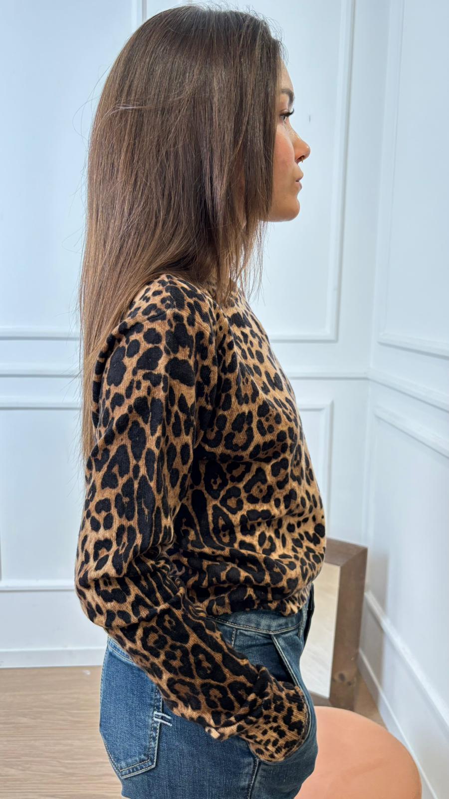 Pull maculato in lana Vicolo 22055F
