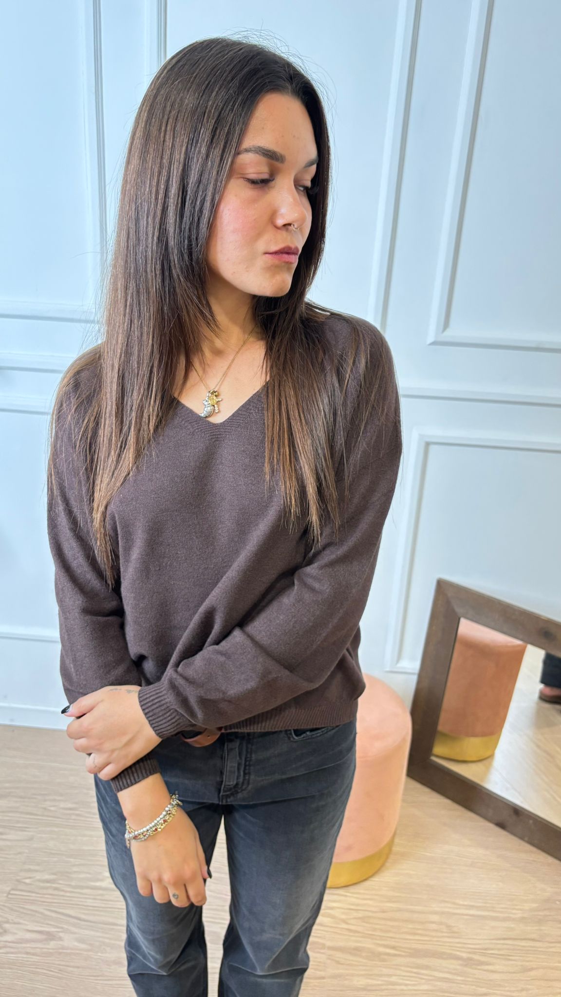 Pull a V viscosa Vicolo 44003F Moro