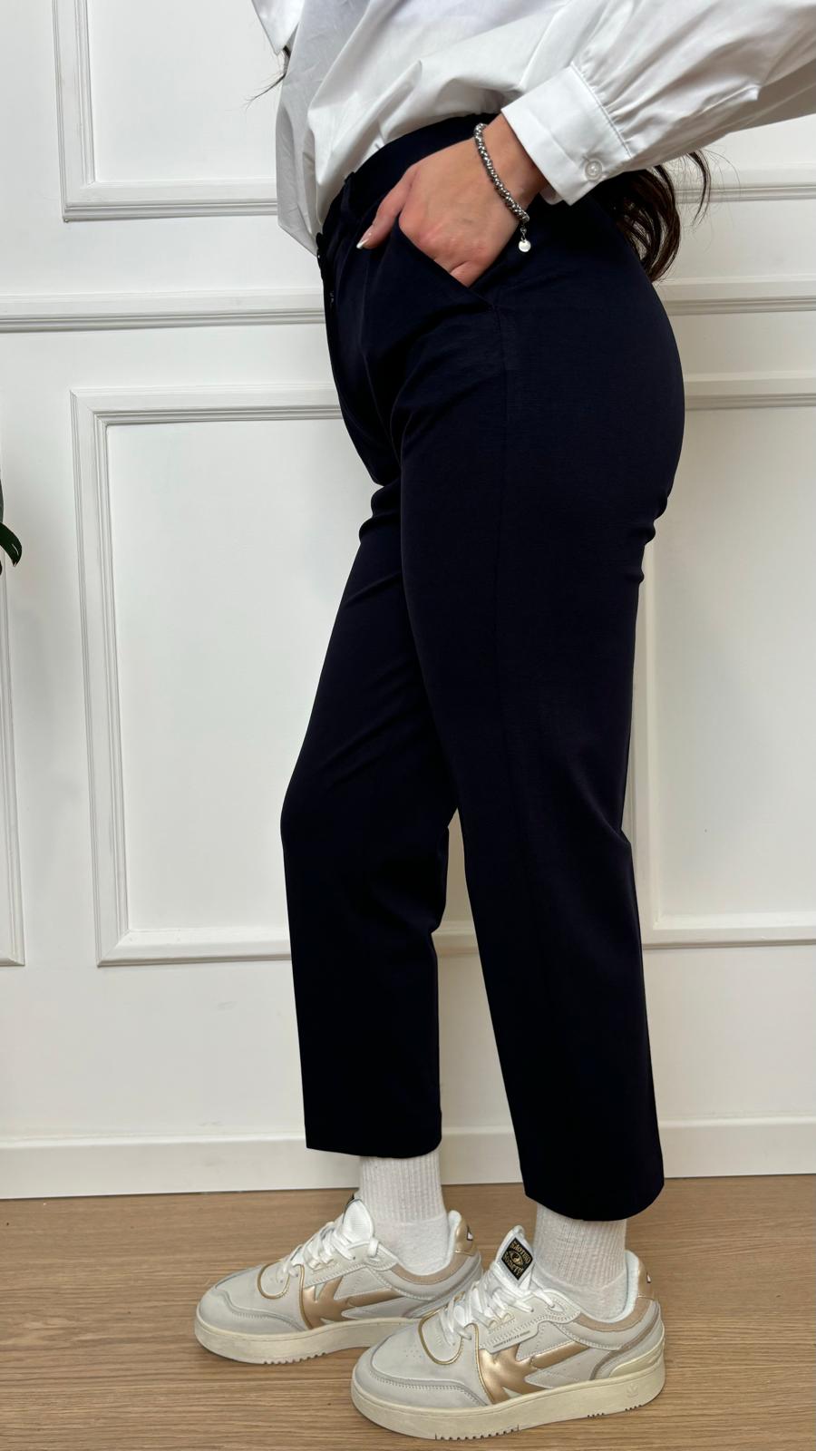 Pantalone punto milano Vicolo TD0246 blu