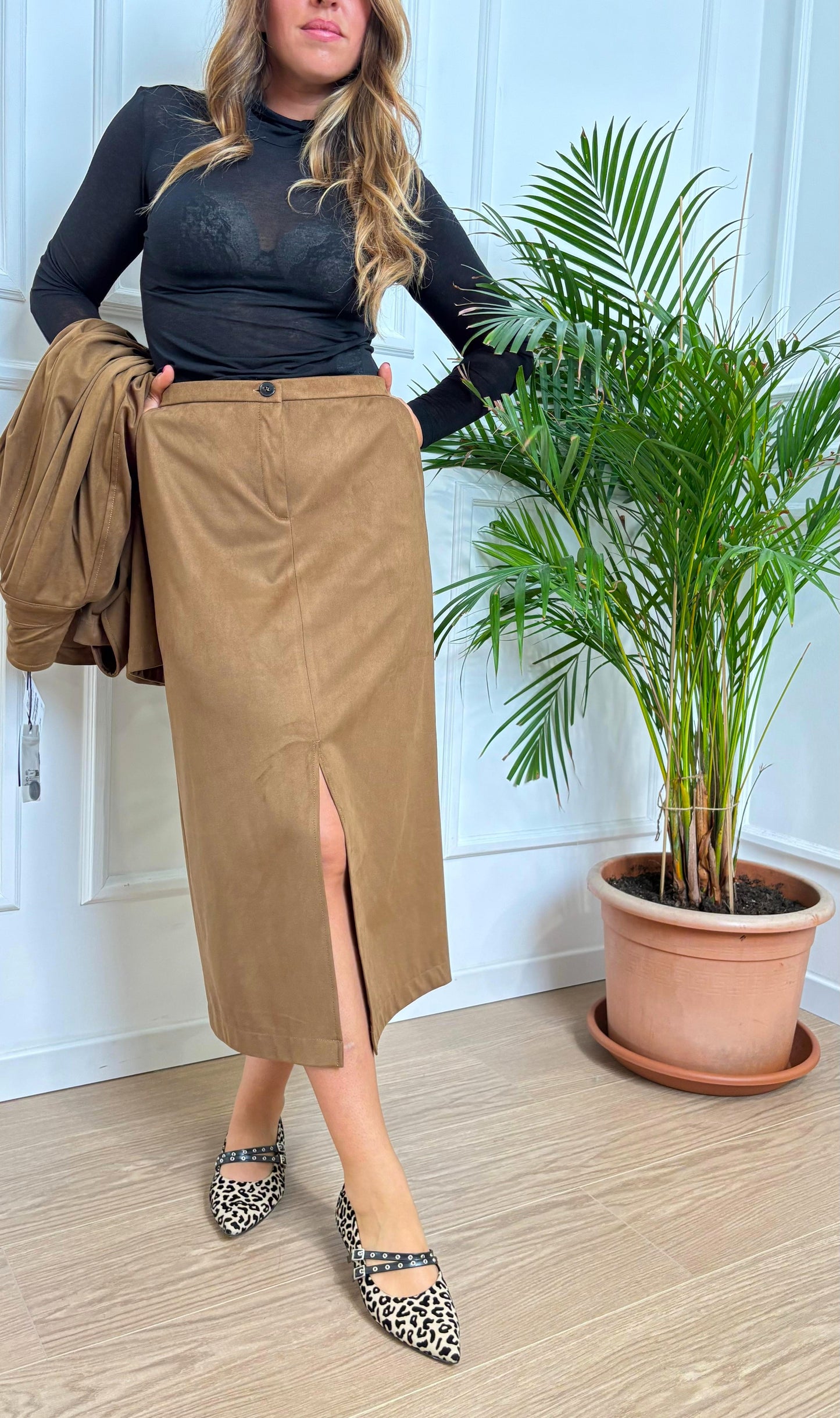 Longuette suede Dritto 004 Emme Marella