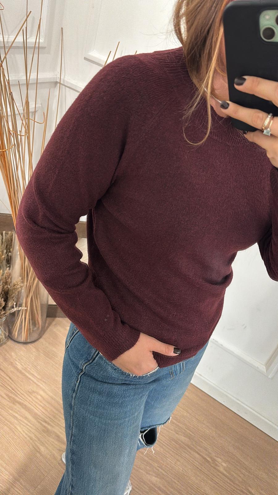 Pull Rica Only 15204279 Bordeaux