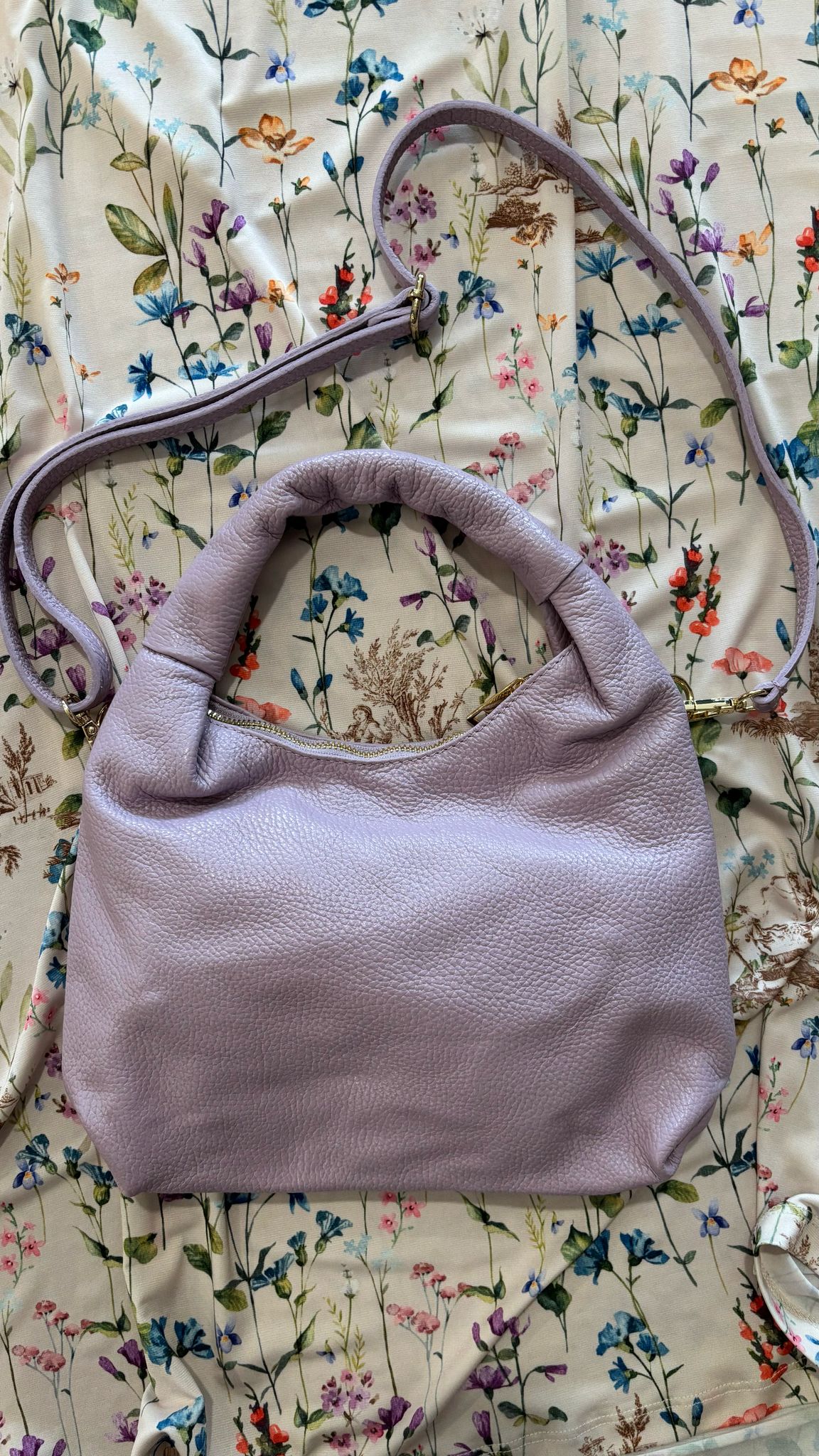 Bag in pelle 01023 glicine