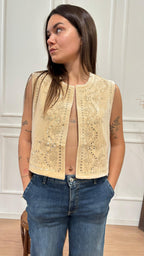 Gilet corto ricamato Dixie L698Y022X