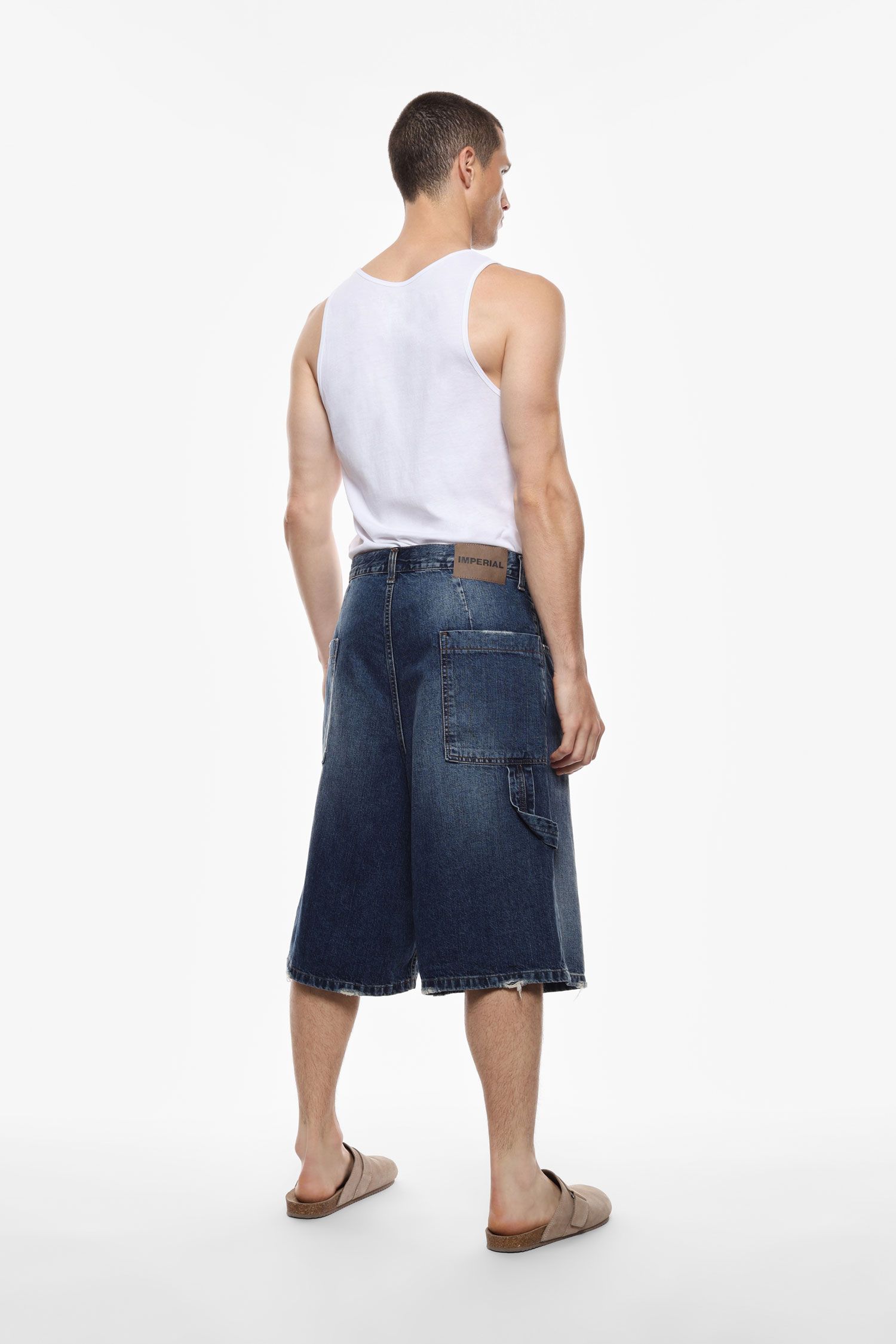 Bermuda in denim largone Imperial D8379SALDE