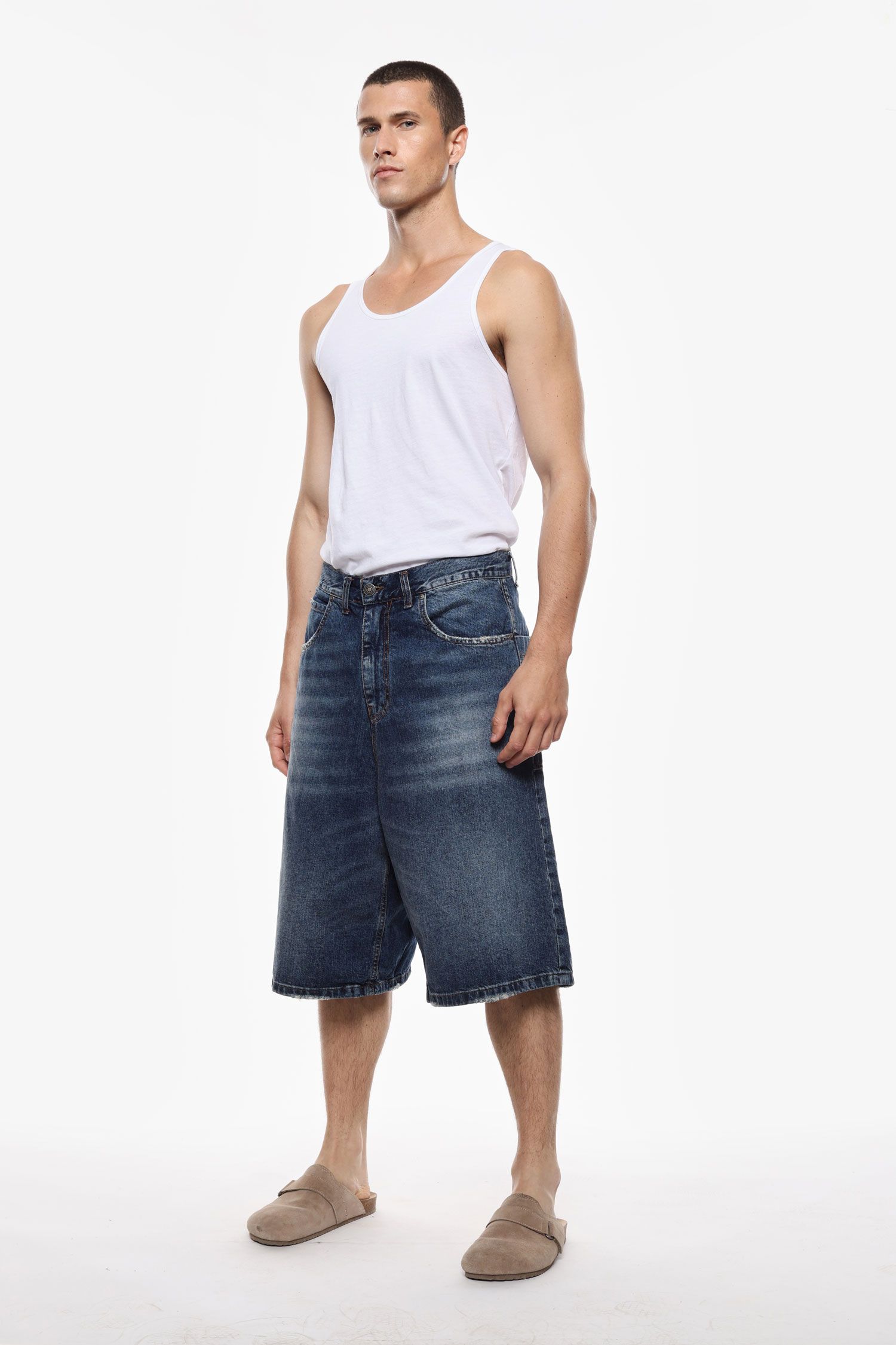 Bermuda in denim largone Imperial D8379SALDE