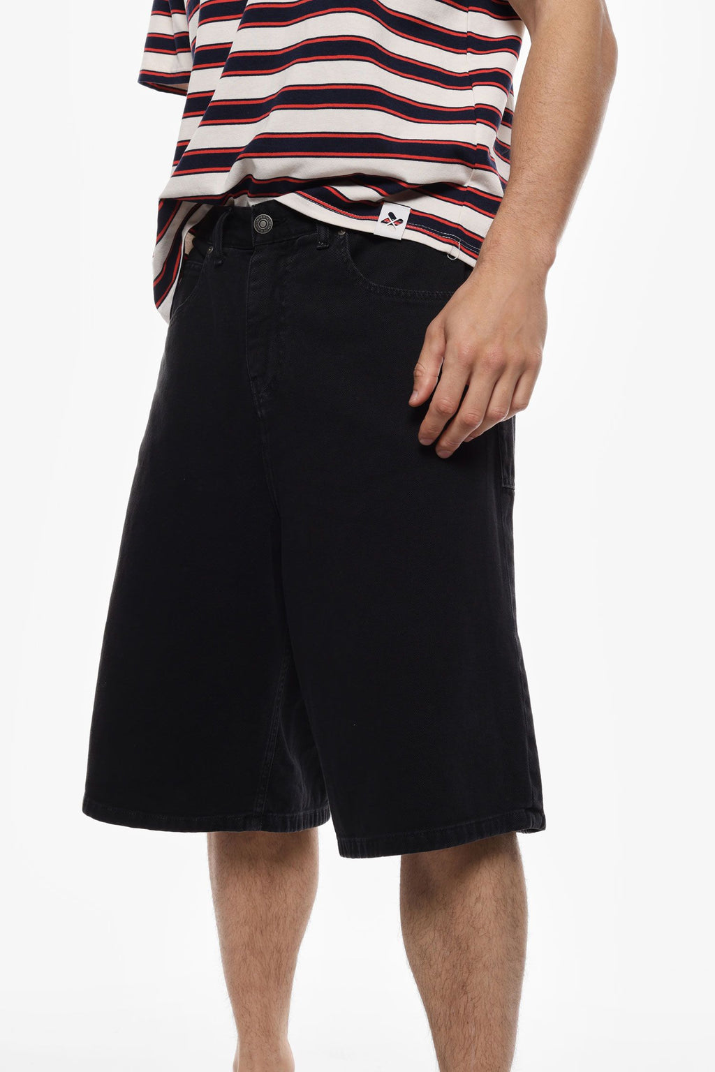 Bermuda in denim largone Imperial D8379SALTD nero