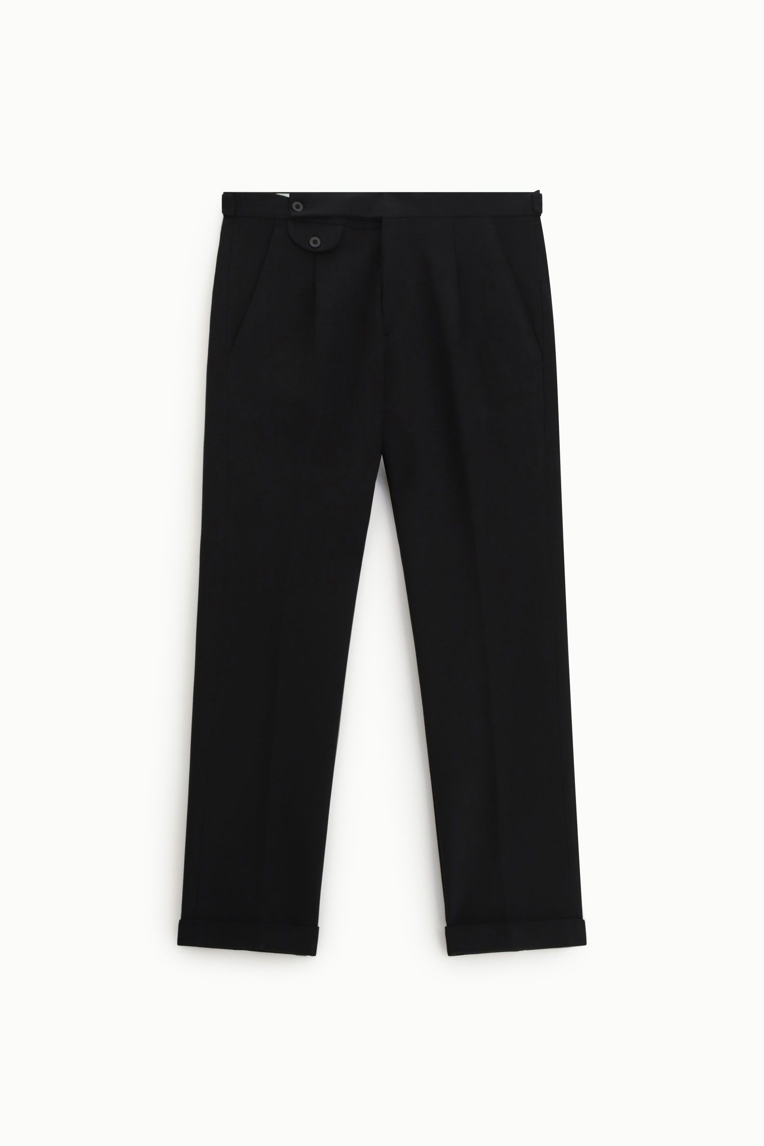 Pantaloni slim con risvolto Imperial P6405530AZ nero