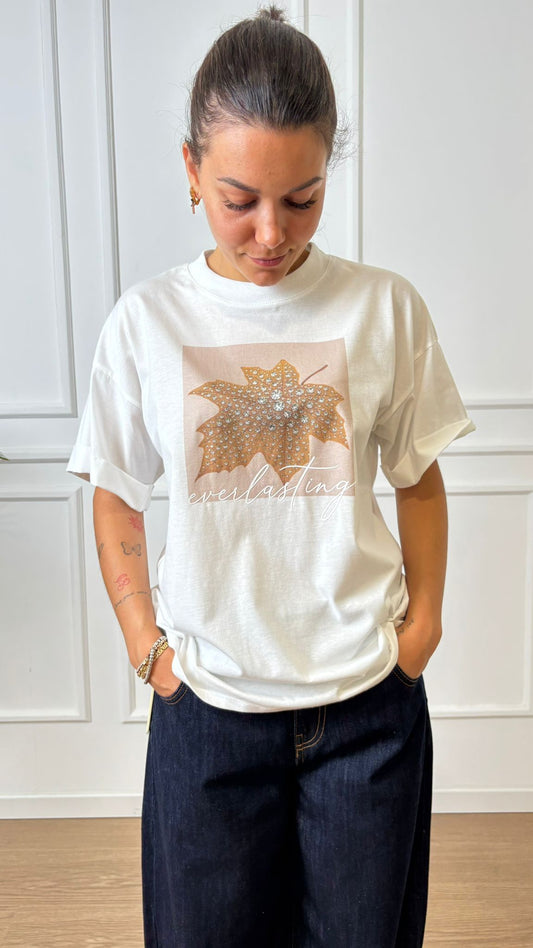 T-Shirt stampa foglia Imperial TX13KGT