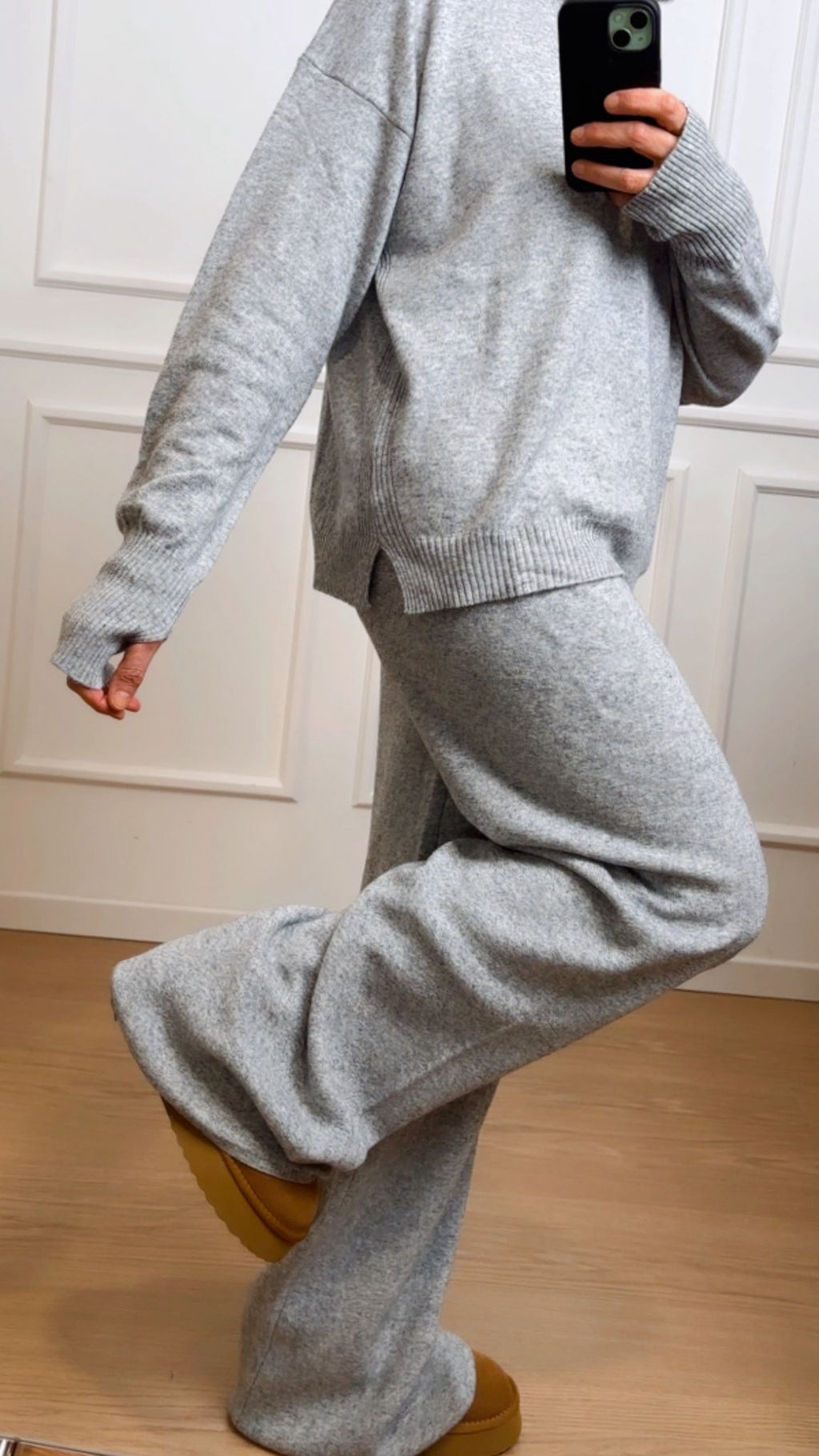 Tuta in maglia Vicolo 22128F Grigia