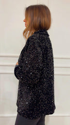 Blazer paillettes Dejavu A25DL617 nero