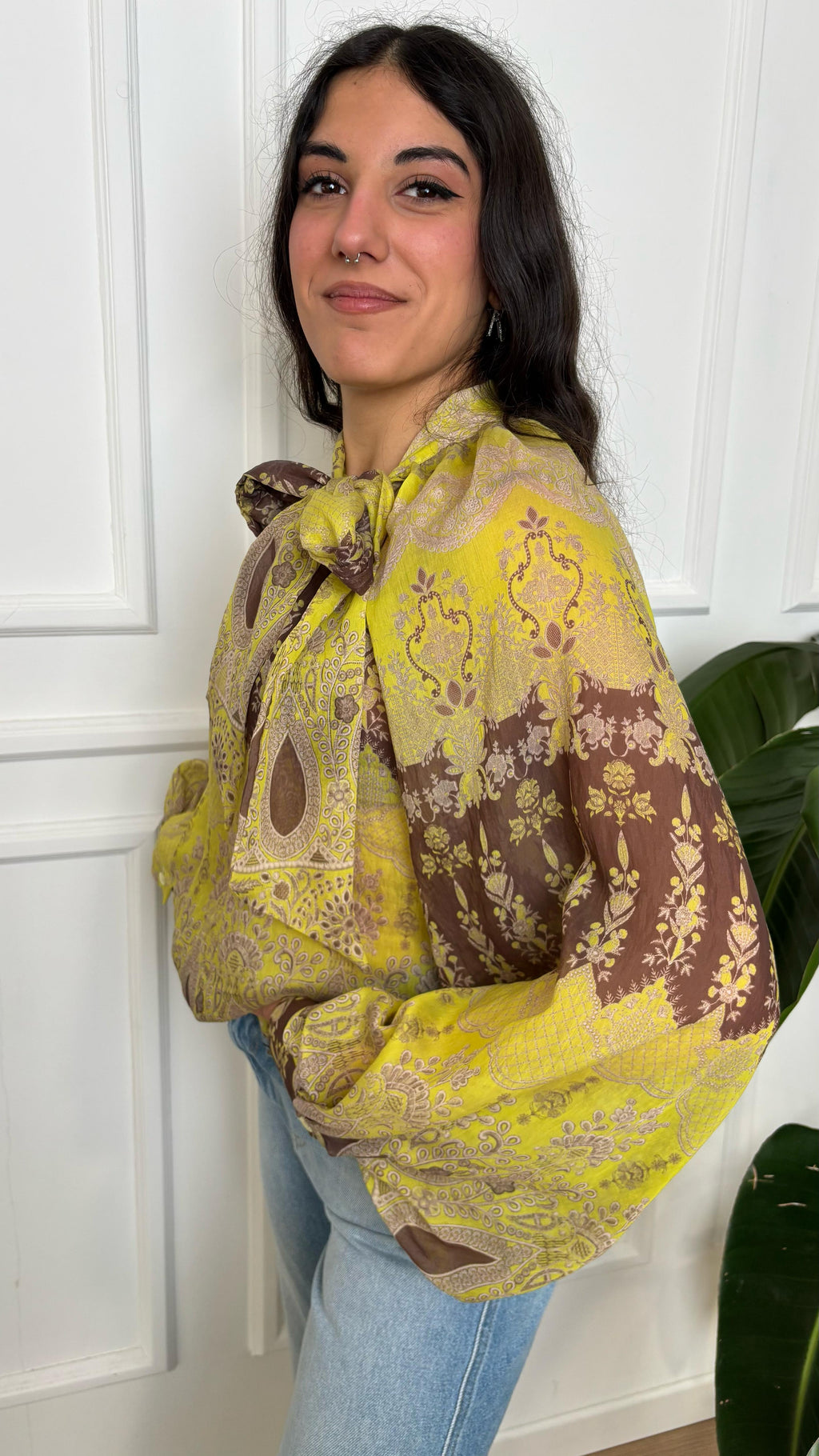 Camicia over stampa Vicolo TD1848