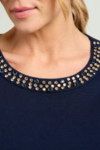 Maglia ricamata a mano Luisa Viola M772 34