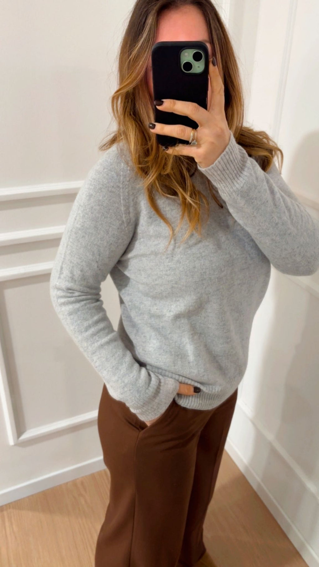 Maglia in cashmere Vicolo22073F perla