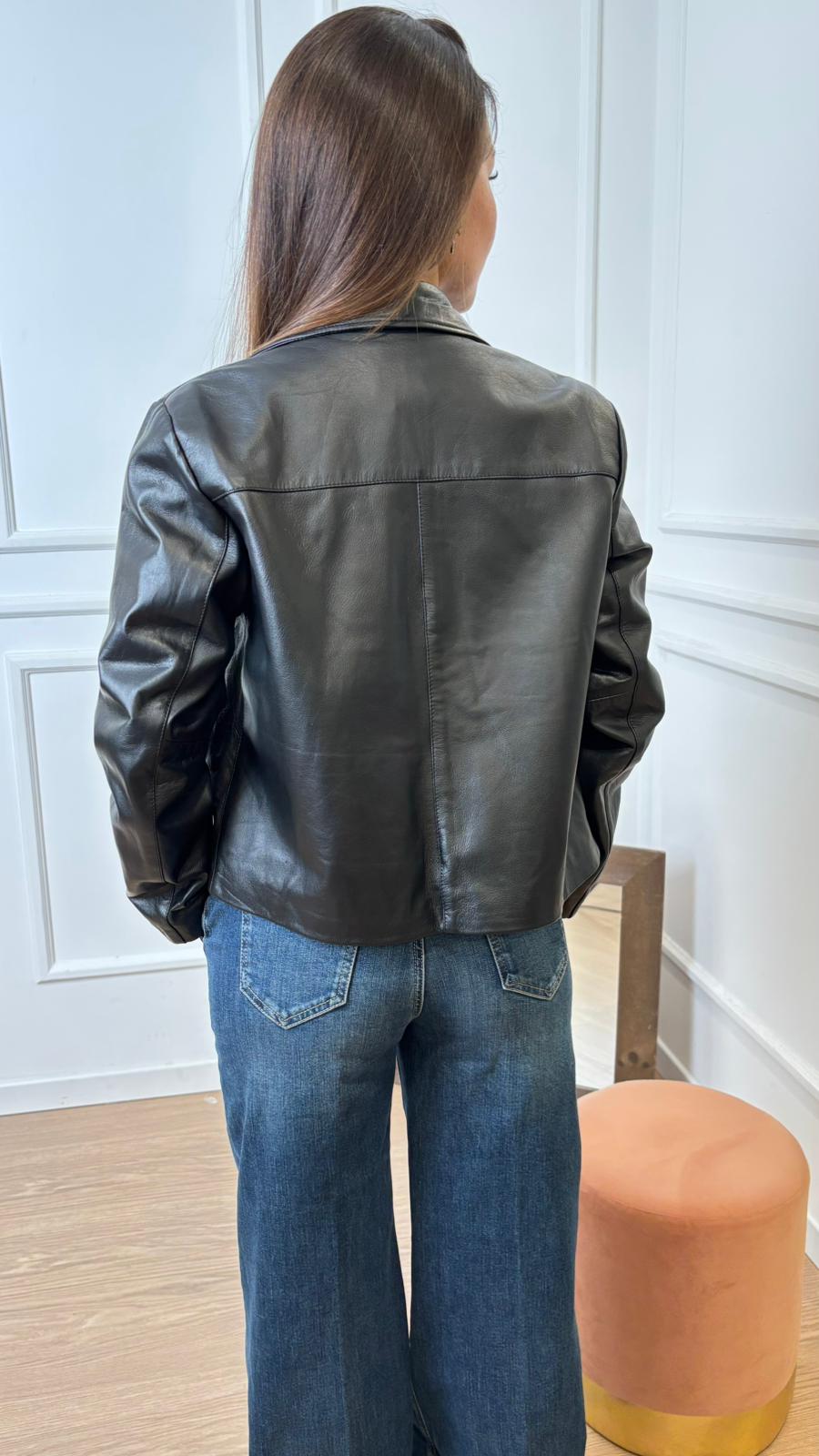 Giacca in pelle Vicolo TF0327