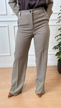 Pantalone dritto pied de poule Amato Emme Marella