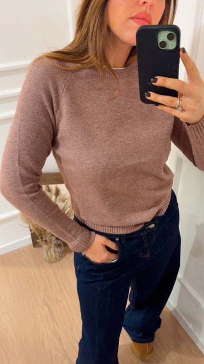 Pull giro Lesly Only Rose