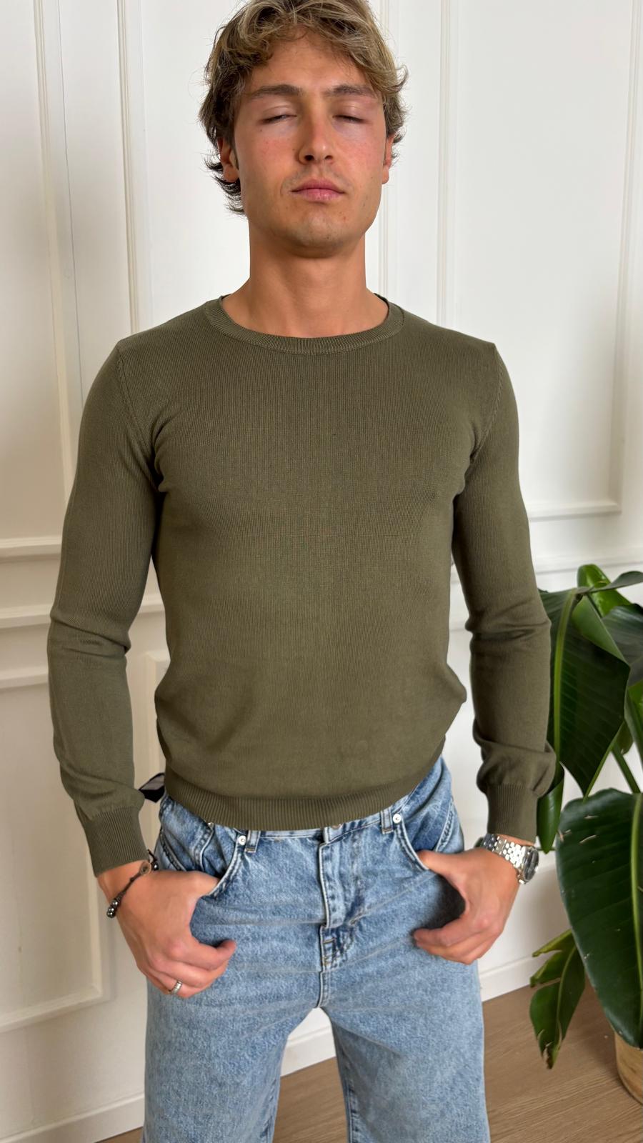 Maglia in filato Imperial M553B381 verde