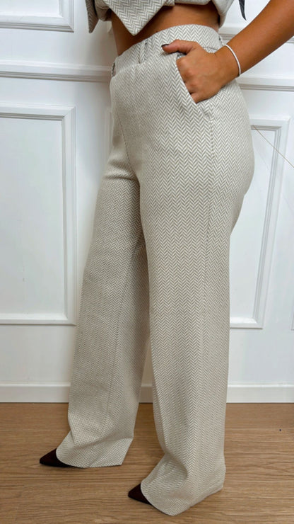 Pantalone wide leg Ragno DR38PE 004