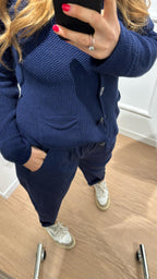 Cardigan coreana P5DCR blu
