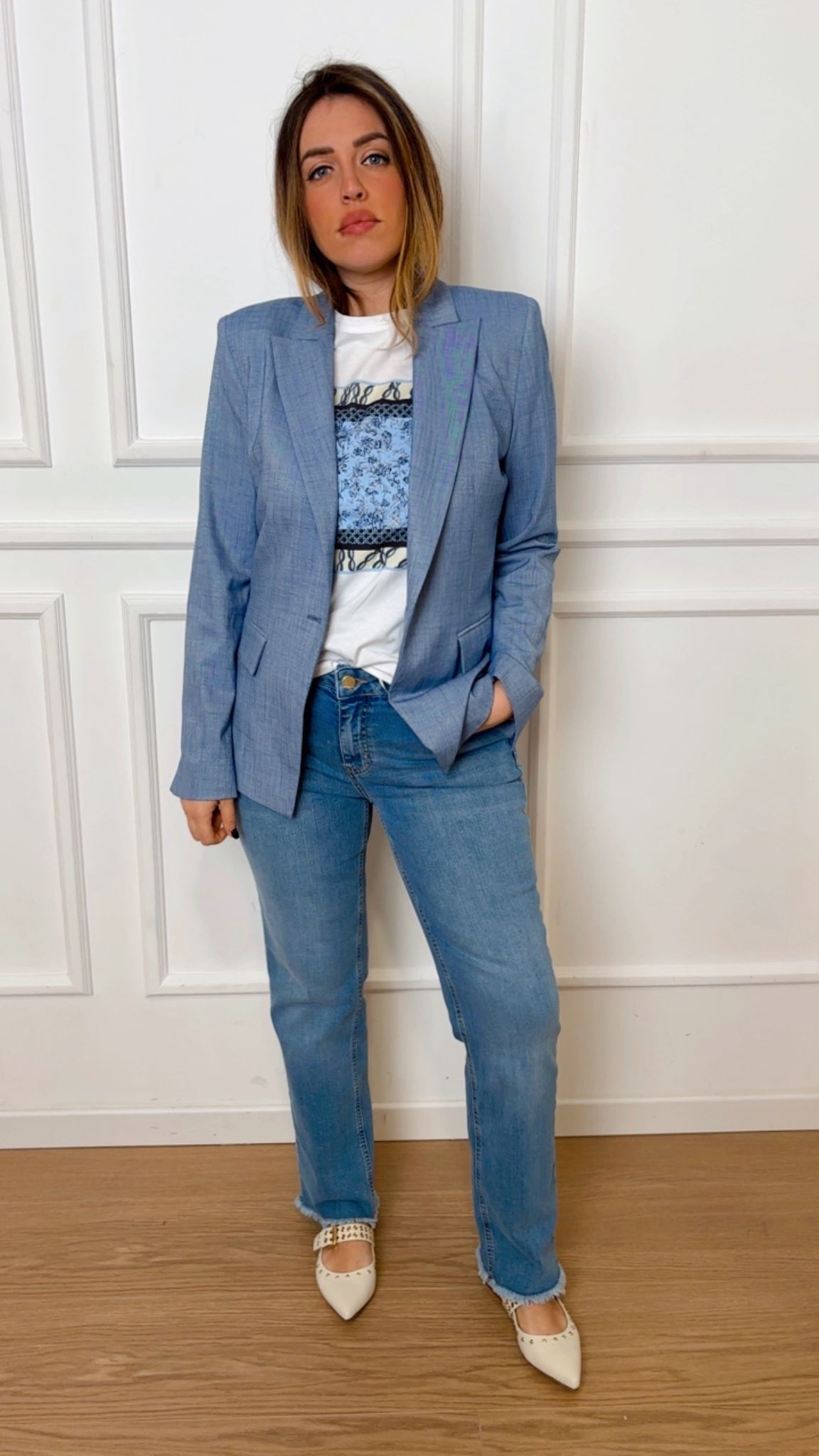 Giacca con lamè Emme Marella logan1