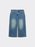 Gonna in denim con spacchi 1017P0 Elena Mirò