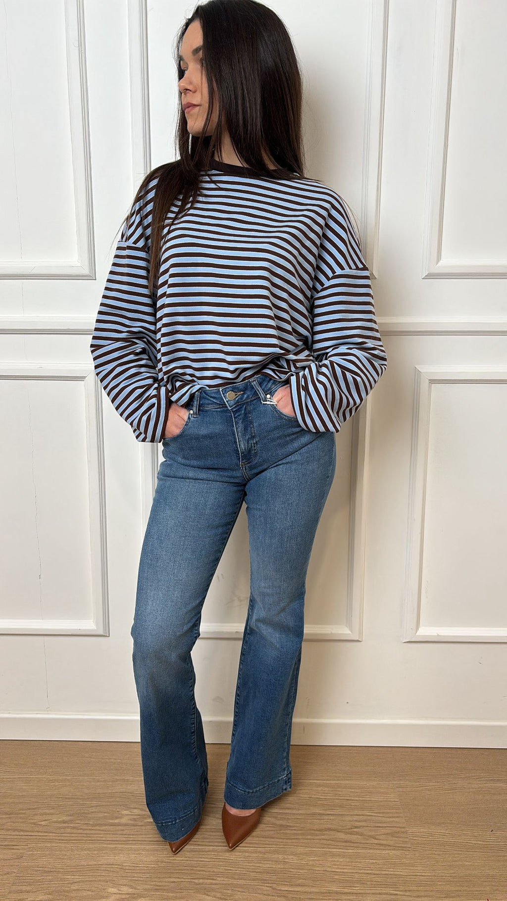 Jeans a zampa Blush Only